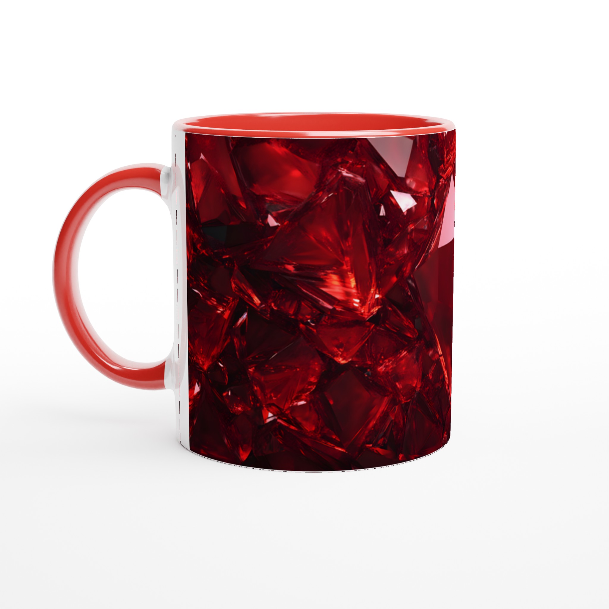 Rubinröd Fasetterad Keramikmugg – Elegant 11oz Design för Kaffeälskare i Flera Färger 5 dede45e4-348b-4ded-a618-02fa5dc60f30