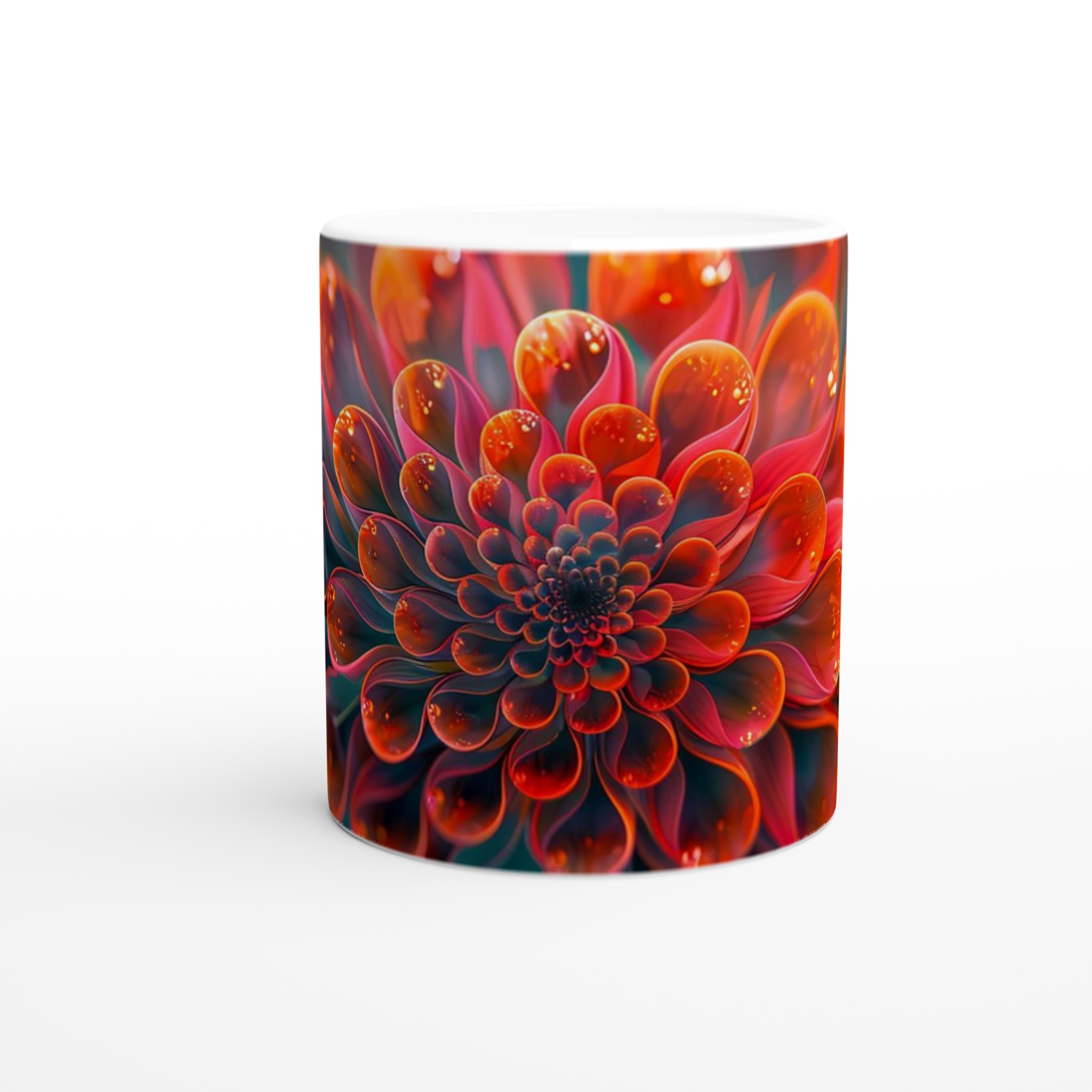 Mångfärgad blommig keramikmugg – 11 oz premiummugg i 7 livfulla färger 8 dede549d-dc93-489f-83a7-62bf288a573f