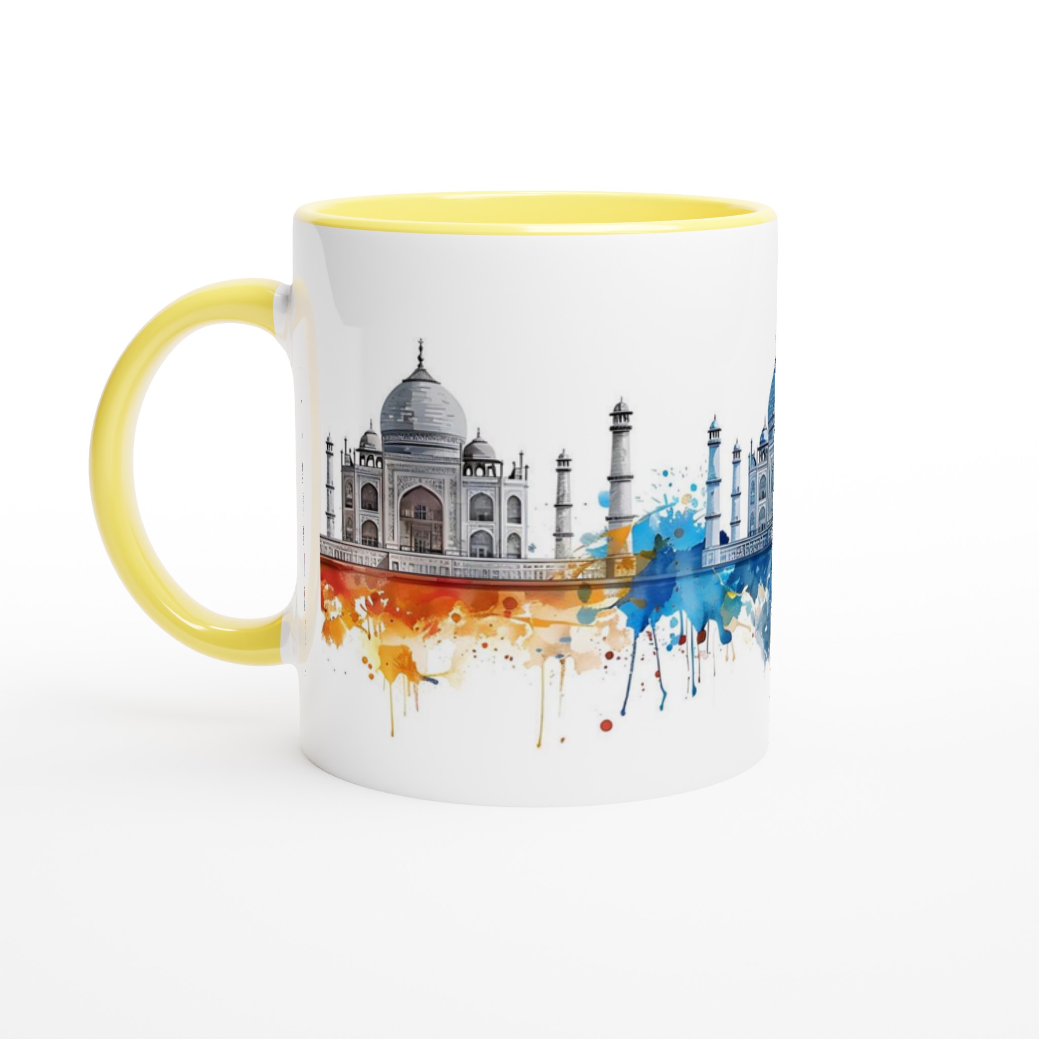 Taj Mahal Akvarell Mugg – Kulturell Skönhet i Levande Färg, 11 oz Keramik Mugg 3 dee03311-0f9f-498c-84cd-ea70ece4e300