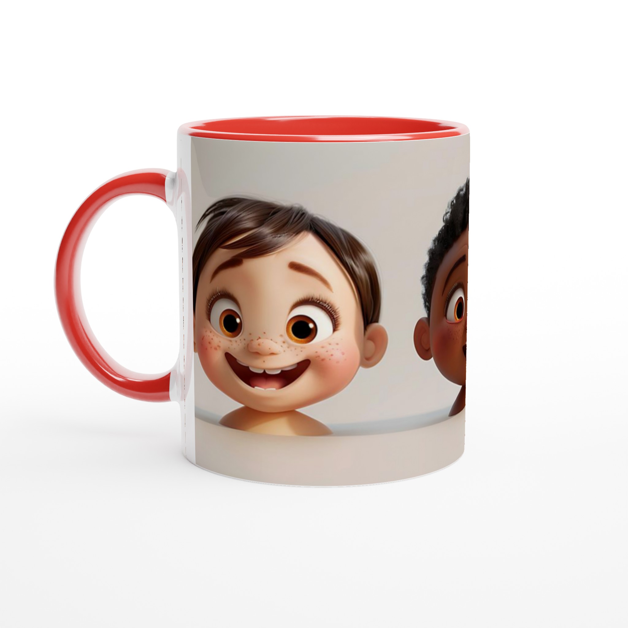 Charmiga Barndesign Keramikmugg - Skapa din glädje i vitt, gult, rosa, grönt, rött, svart eller blått! 5 deee0d47-4ea0-44e9-a0da-0995ad520502