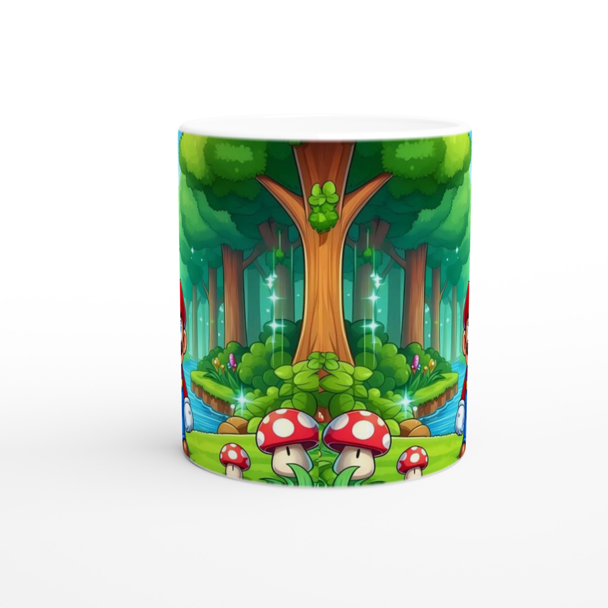 Vit 11oz keramisk mugg med färgglad spelinspirerad design i flera keramiska färger 8 df23c89d-d9cc-4e02-bd09-dc50a753f063