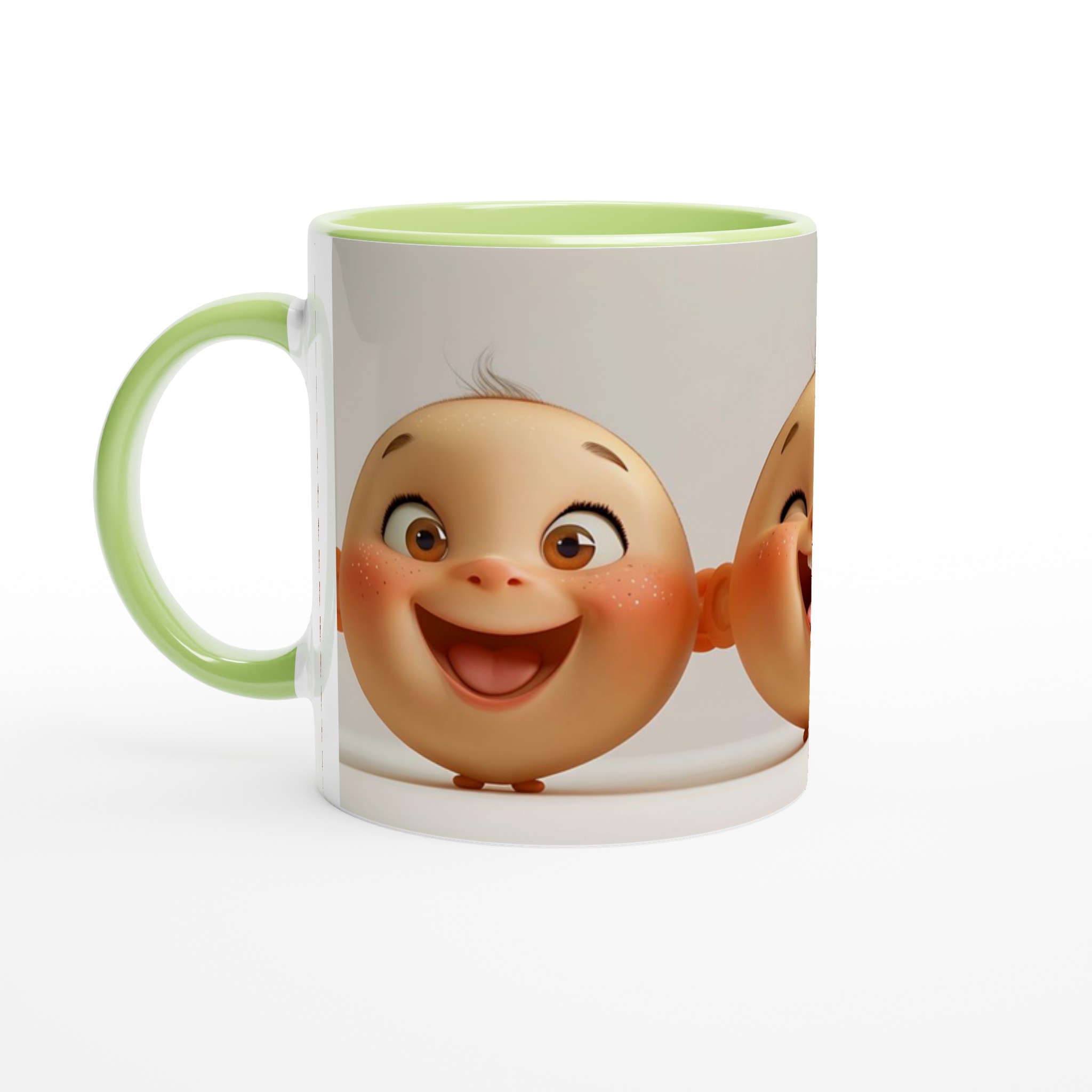 Glad Bebis Mugg - Keramisk Kopp med Charmigt Ansikte och Personliga Färgalternativ 7 df2c2877-c4e3-479d-b036-c1c4b6a49bb9