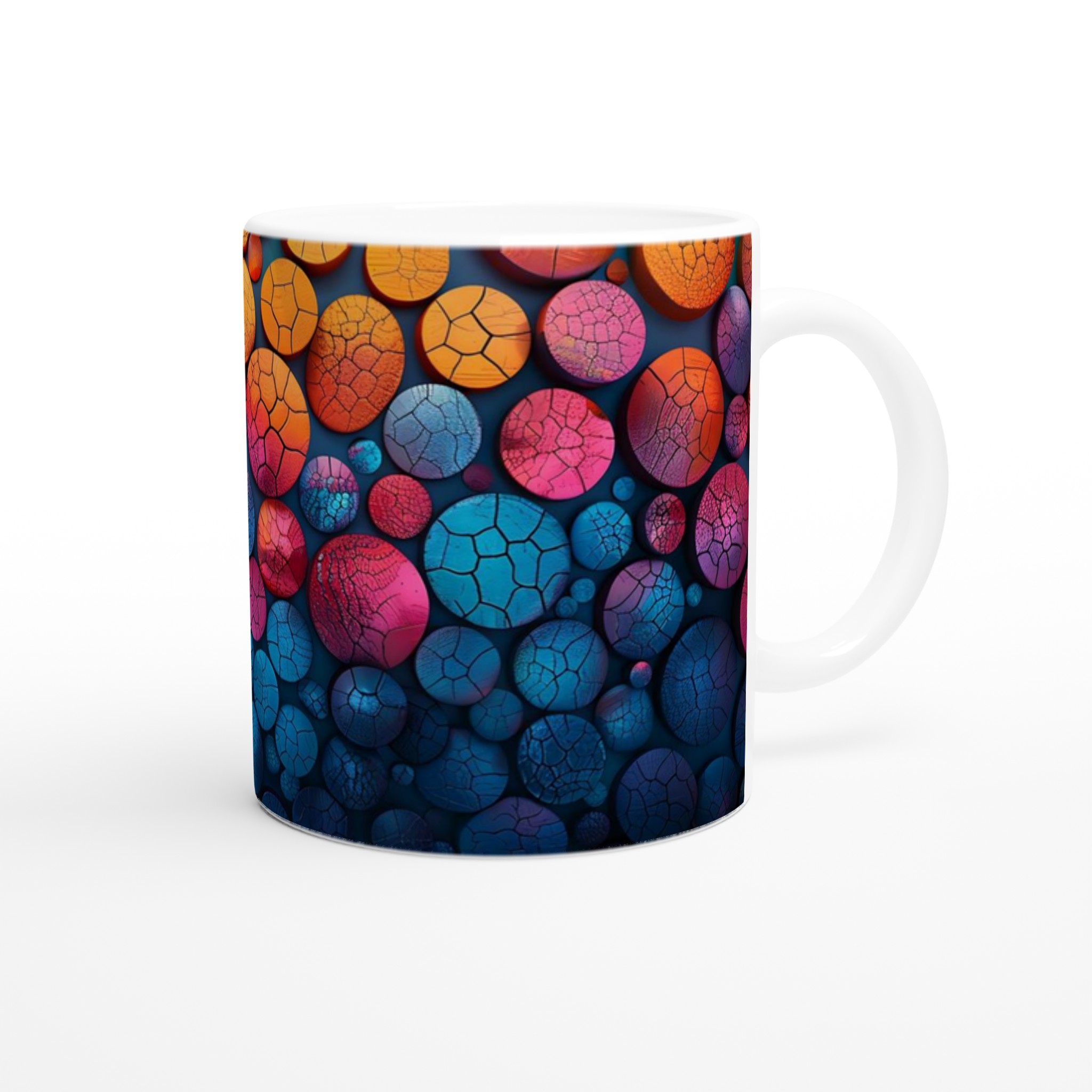 Abstract Crackle Design 11oz Keramikmugg – Vibrerande Färger för Din Vardag 9 df2e60aa-051a-4f10-9a84-61dc9cf869a1
