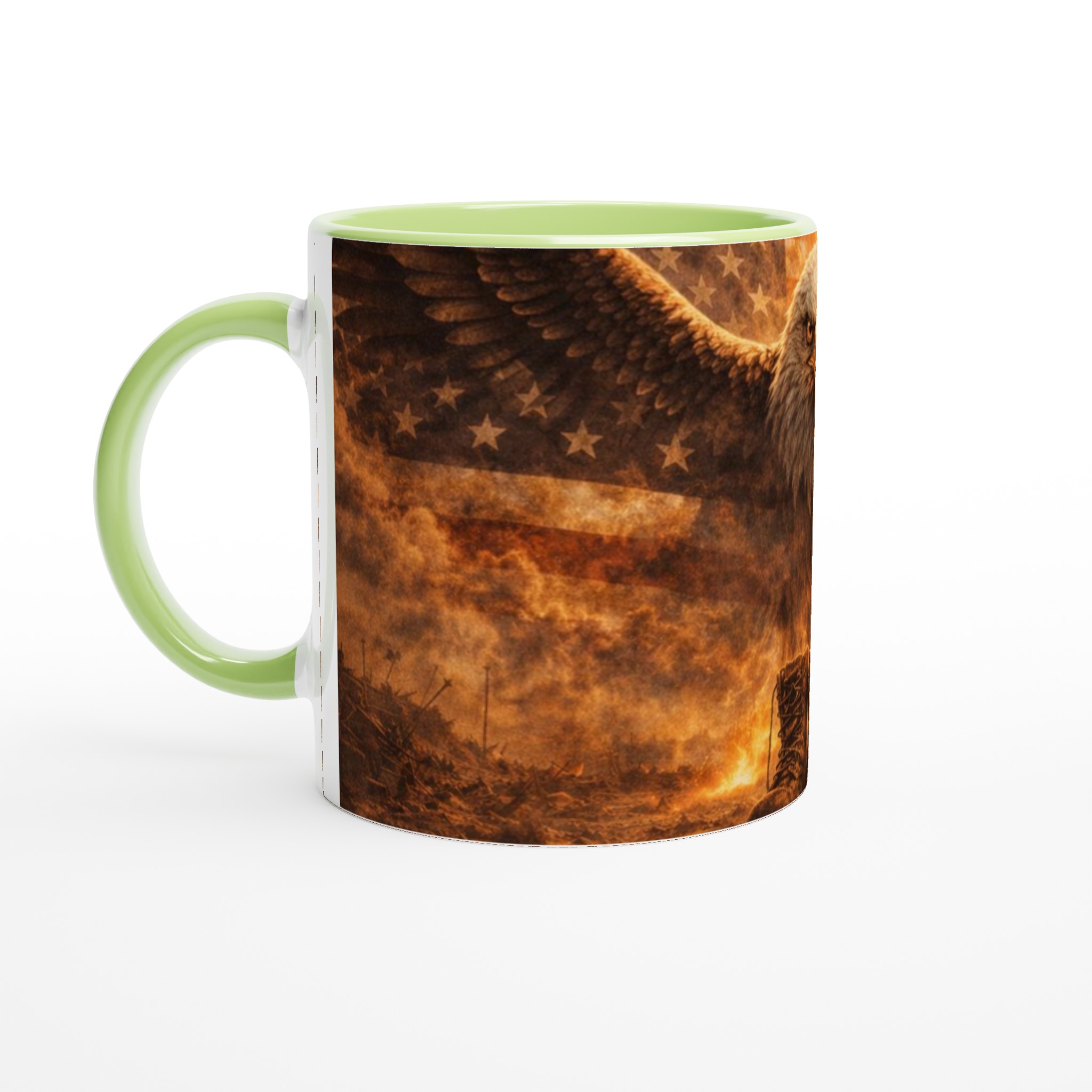 Vit 11oz keramisk mugg med majestätisk örn och patriotisk elddesign – välj bland färgstarka keramiska nyanser 7 df3f83a2-7b6a-4a7f-84e8-76bc26d857bc