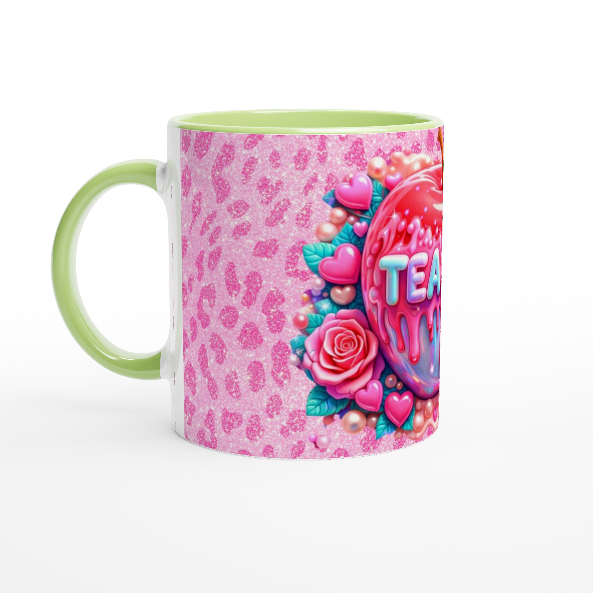 Glossy Pink Teacher Apple Ceramic Mug – Celebrate Educators in Vibrant Style 7 df5afd07-e4a1-4260-93eb-9c5beb77e57a