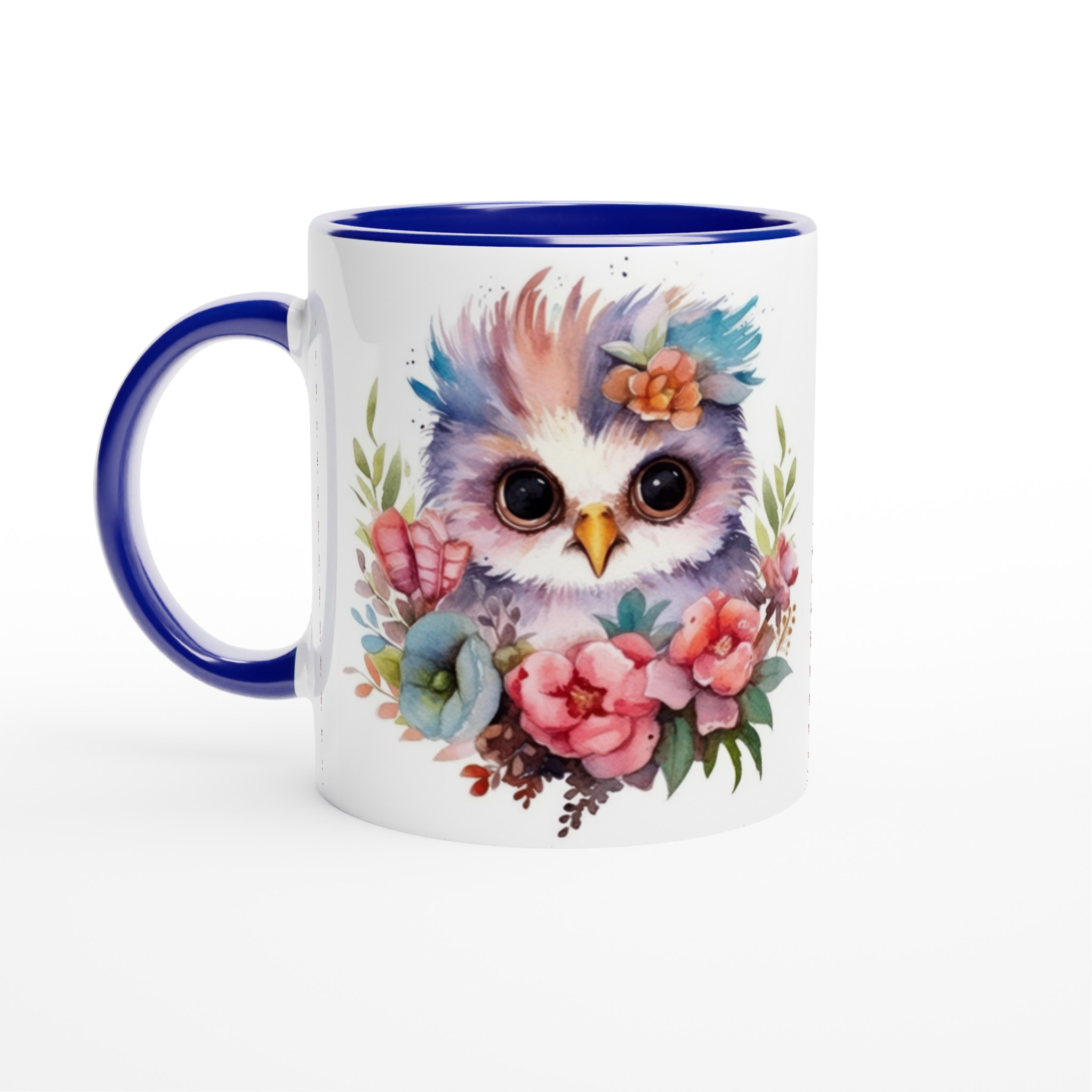 Vit 11oz keramisk mugg med bedårande ugglemotiv i mjuka pastellfärger – välj bland sju unika keramfärger 2 df6ce2df-4fc1-4530-a919-0ed690da54c3