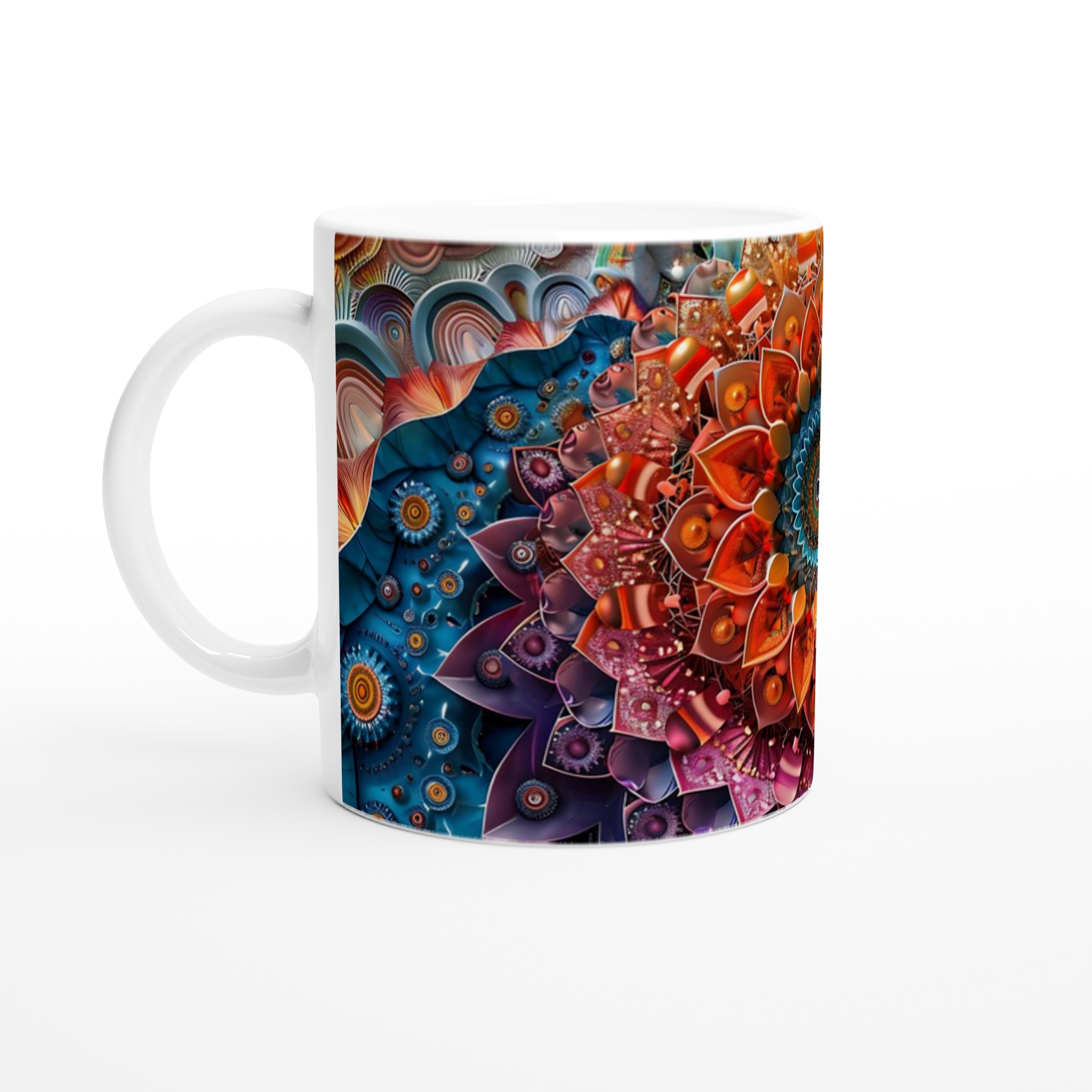 Abstrakt Mandala 11oz Keramisk Mugg – Konstfull Design i Levande Färger för Din Vardag 1 df820fa5-5f7c-4c20-9d3a-1e6f756c444b