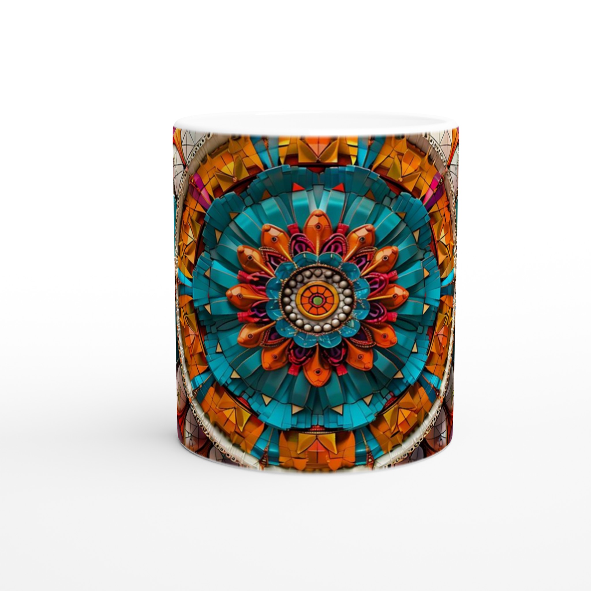 Mångfärgad Mandala 11oz Keramikmugg – Välj bland 7 Livfulla Färger för Din Unika Stil 8 df8c7245-d4ce-4e64-b9b9-d40f3ceba97e