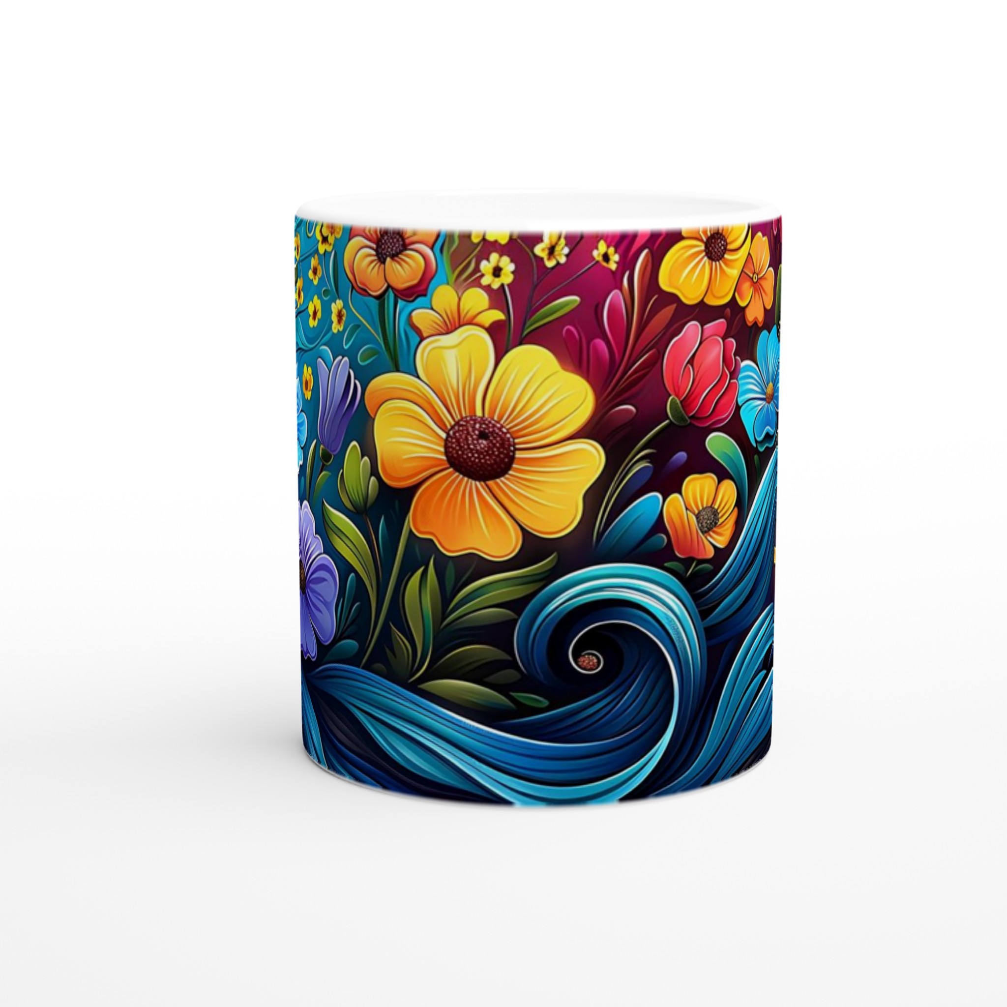 Blomstrande Keramisk Mugg 11oz – Välj bland 7 Livfulla Färger för Din Perfekta Kaffestund 8 dfbb62f1-172a-4512-8fa3-c19b225d3533