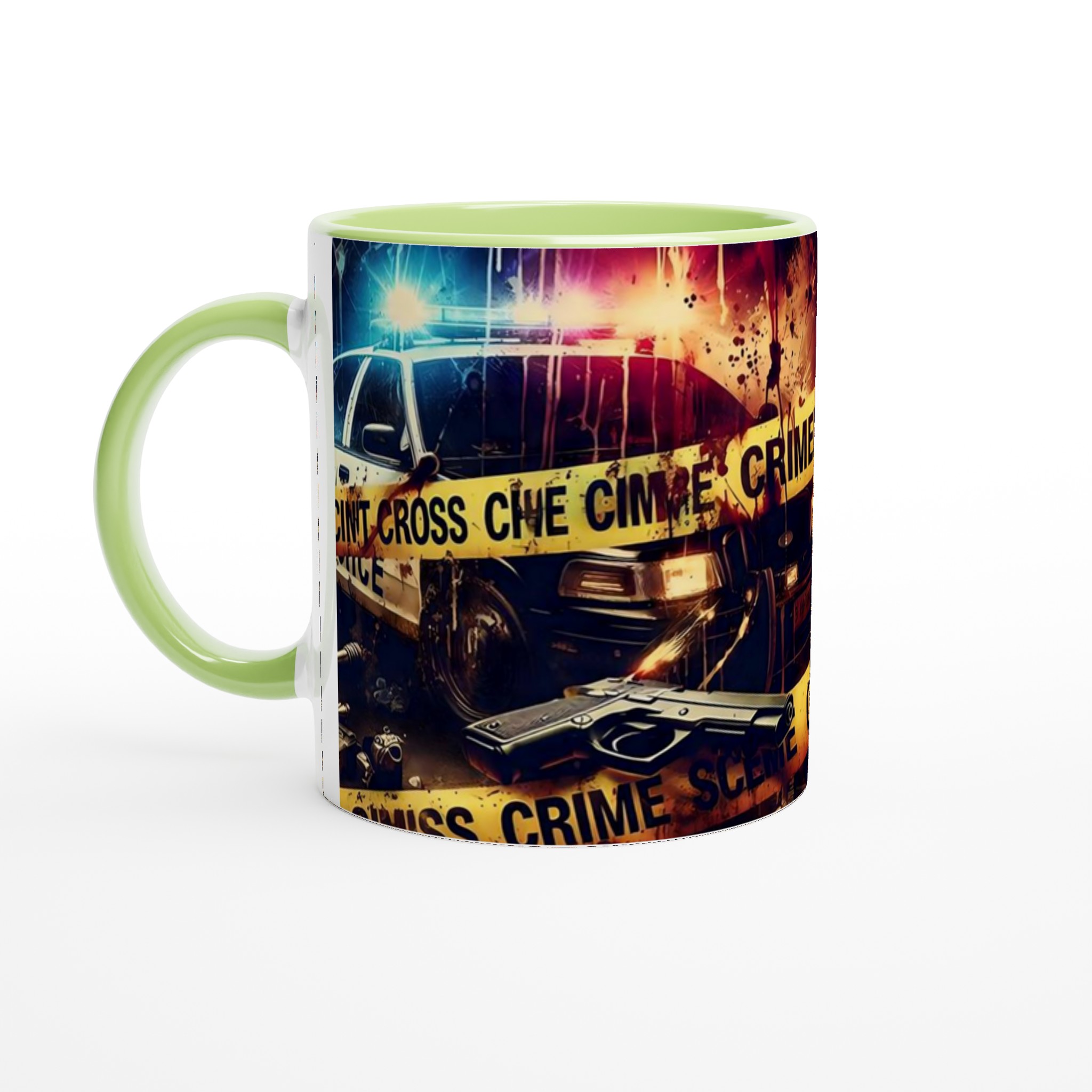 Vit 11oz keramisk mugg med dramatiskt krimtema i livfulla färger 7 dfc76454-82fc-4839-956b-641a51cfd3cc