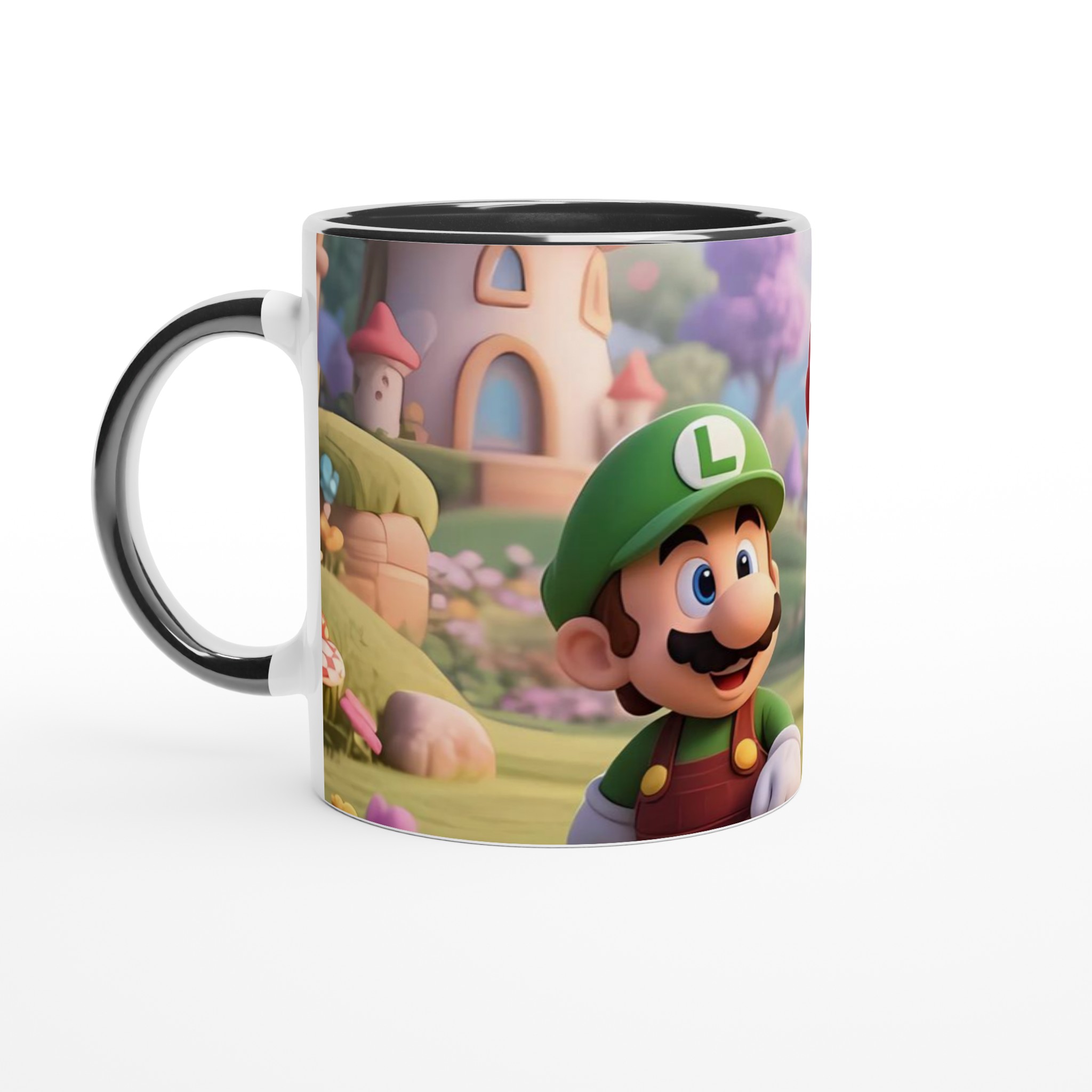 Vit 11oz keramisk mugg med lekfull Super Mario-design i flera färger 4 e024f0b2-2552-4786-9078-d8bd7f7bcf6c