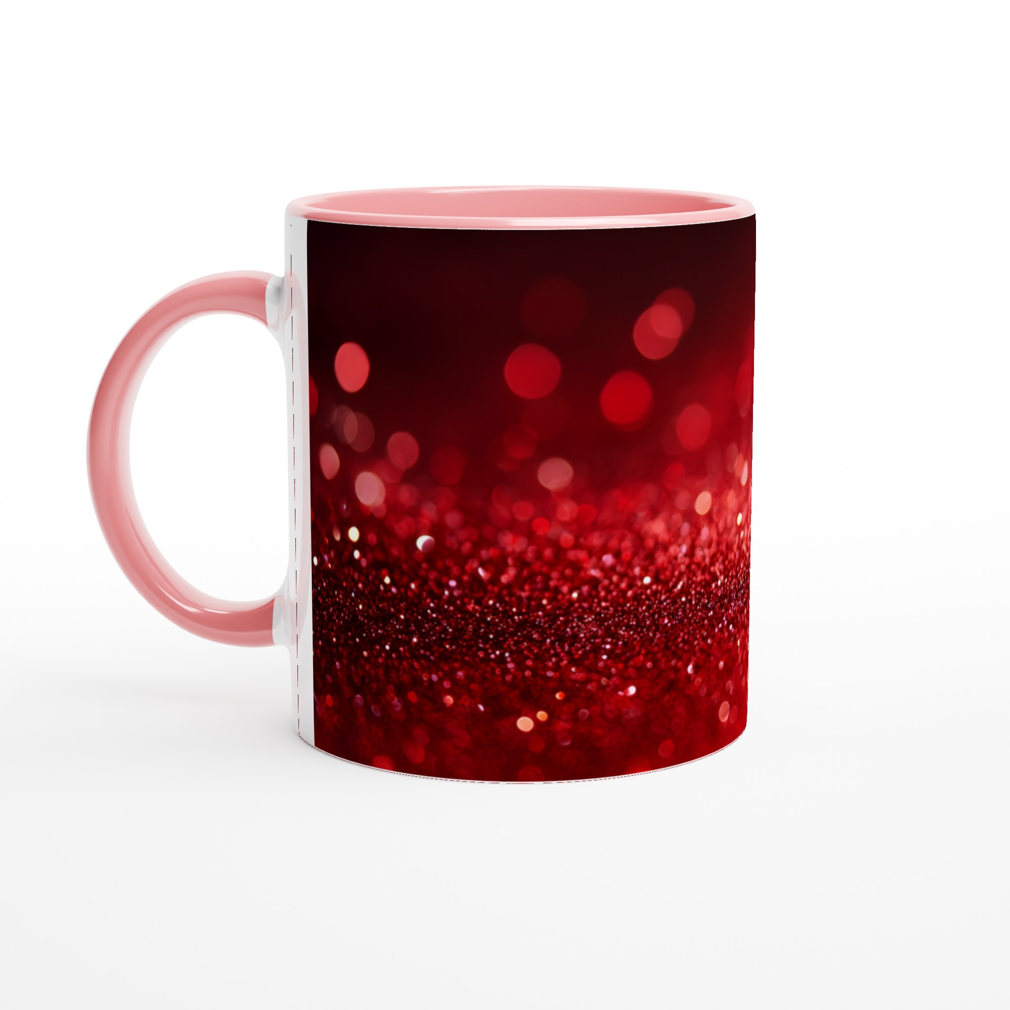 Glittrande Röd Keramisk Mugg – 11 oz För Din Vardagslyx i Valfri Färg 6 e02ab4c7-9616-4b55-a6bc-b2bd3d465e6a