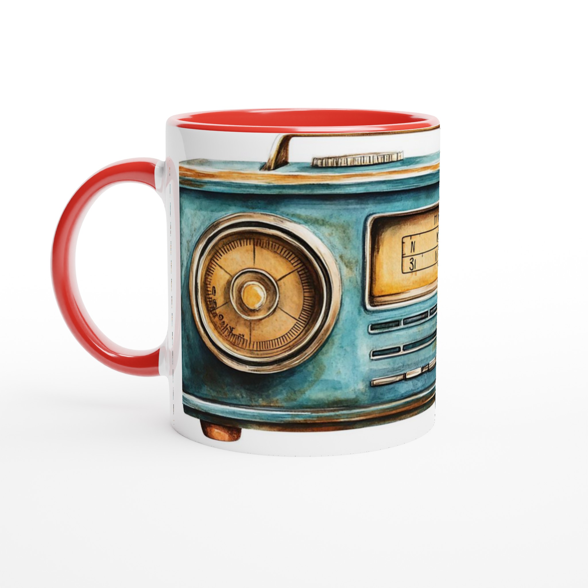 Nostalgi i Akvarell: Vintage Radio Keramikmugg – Din Kaffepaus med en Touch av Retrocharm 5 e0348056-9cde-4428-bd1e-331ef970c6a3