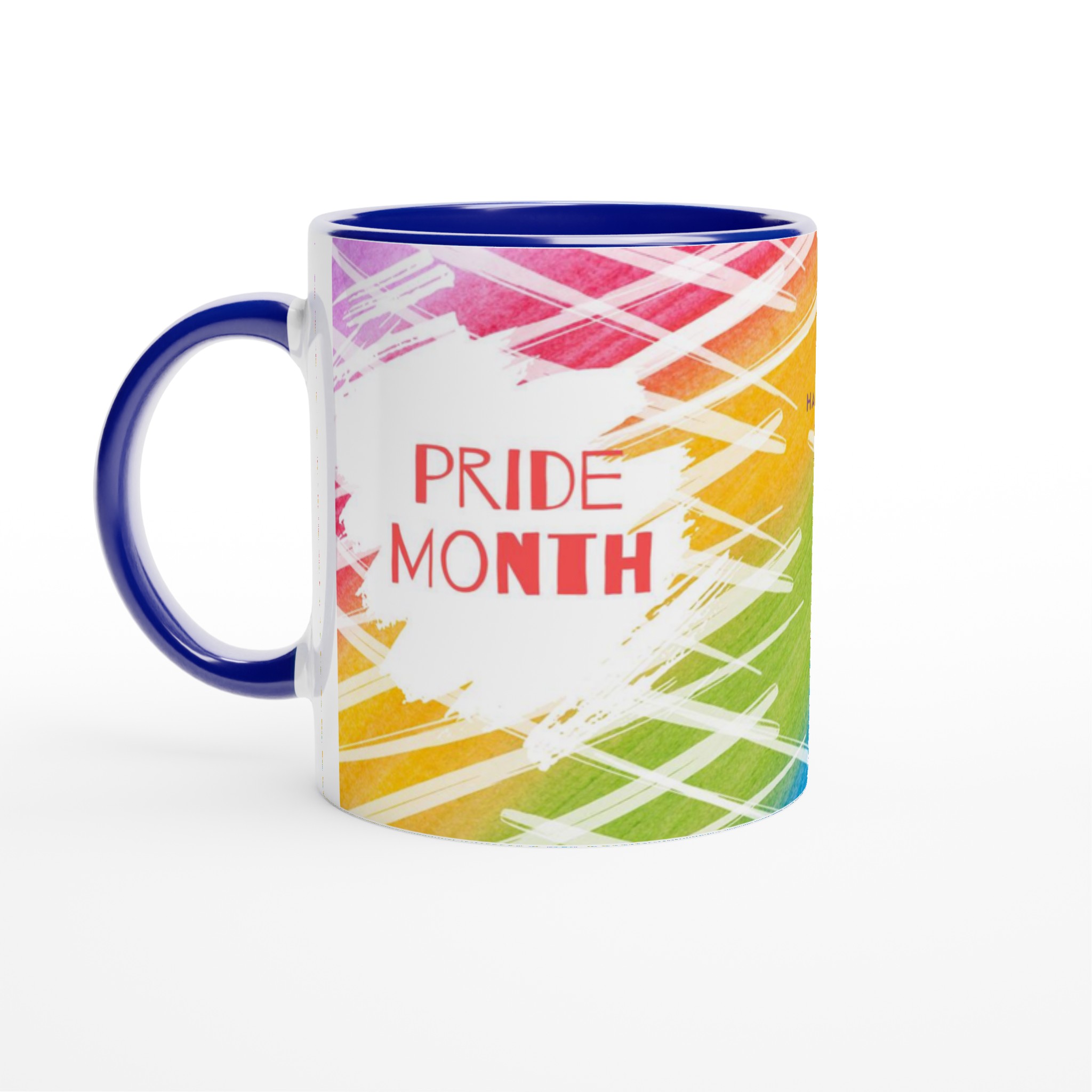Vit 11oz keramisk mugg – fira Pride Month med färgstark stil i sju keramiska nyanser 2 e0464933-fd96-44cb-a200-677f249bad0e