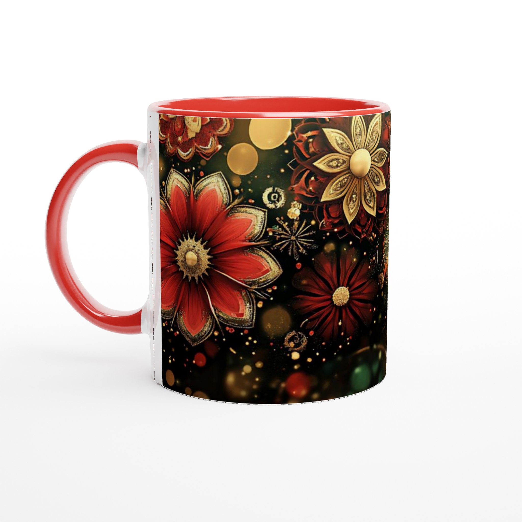 Lyxig Mugg "Förtrollad Blomsterprakt" – 11 oz Keramisk Kaffemugg i Sju Glänsande Färger 5 e0a1172b-2b24-4ab9-a5de-5b05bca94c1c