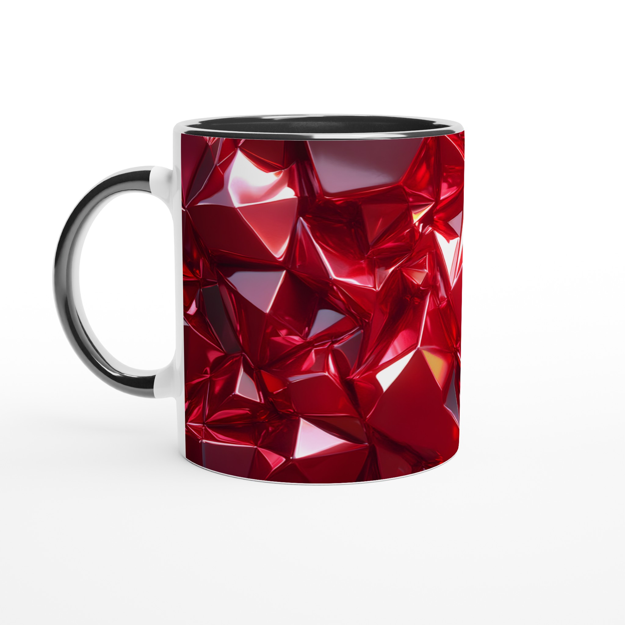 Rubinröd Fasetterad Keramikmugg – Glänsande 11oz Kaffekopp i Valfri Färg 4 e0c065fd-8c8f-44b1-a4f3-47233e43aea9