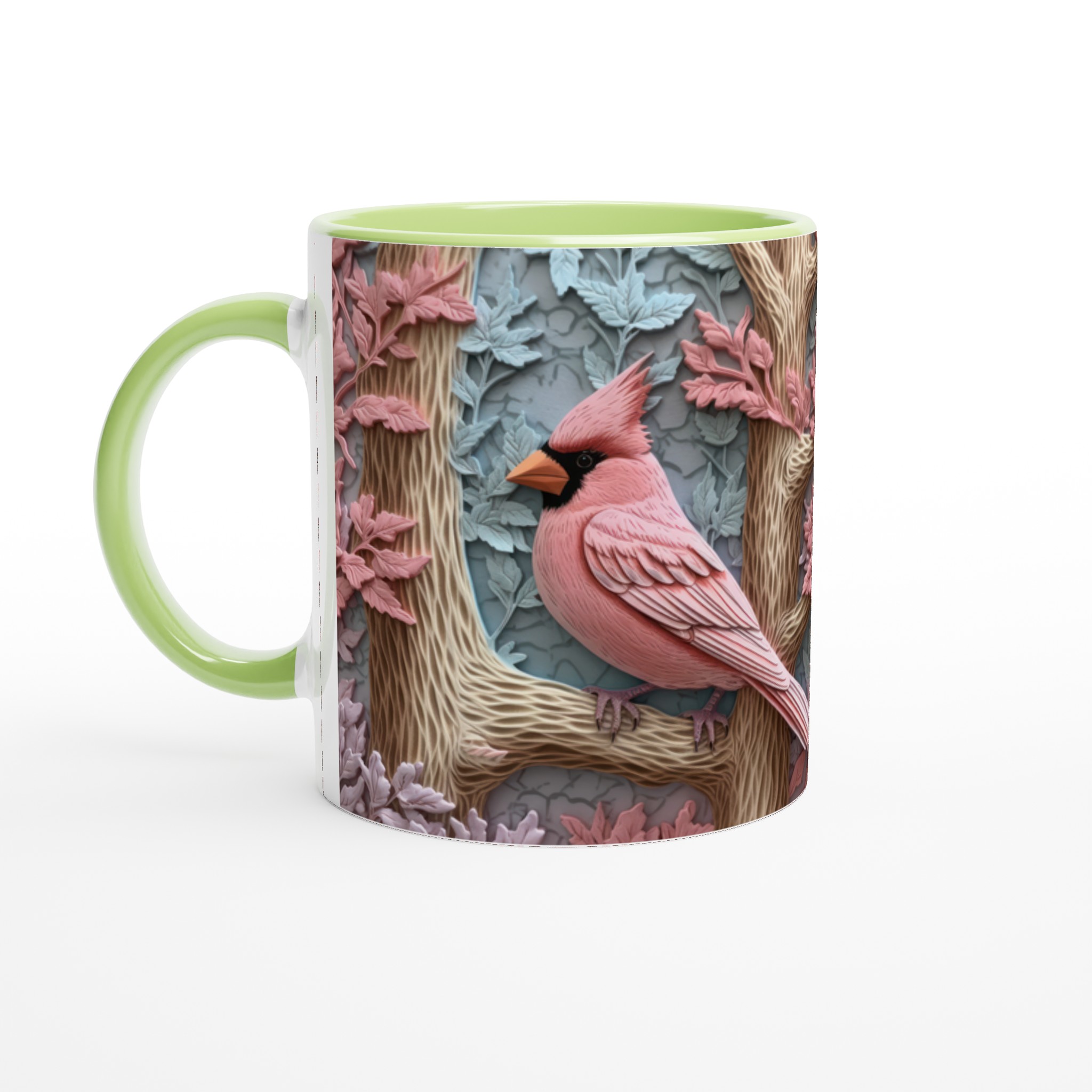 Elegant 11oz Keramisk Mugg med Pastellfågelmotiv – Välj Din Färgblandning 7 e0d9aa48-49ed-4e3f-b534-63897eedeacf