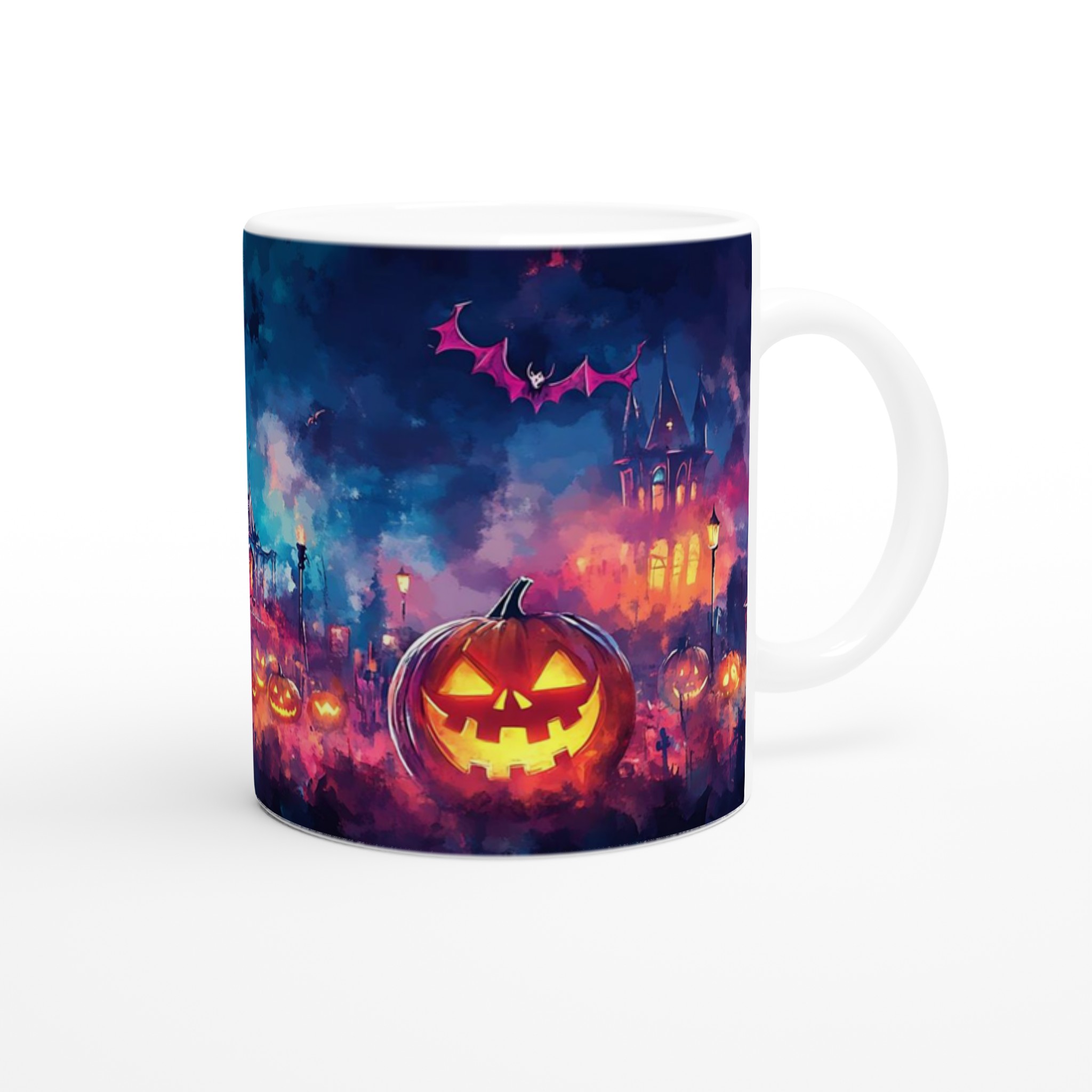Mystisk Halloweennatt Keramikmugg – Spöklik Design i Livfulla Färger för Din Favoritdryck 9 e155eac4-e367-4ec8-9aba-47dc312980d3