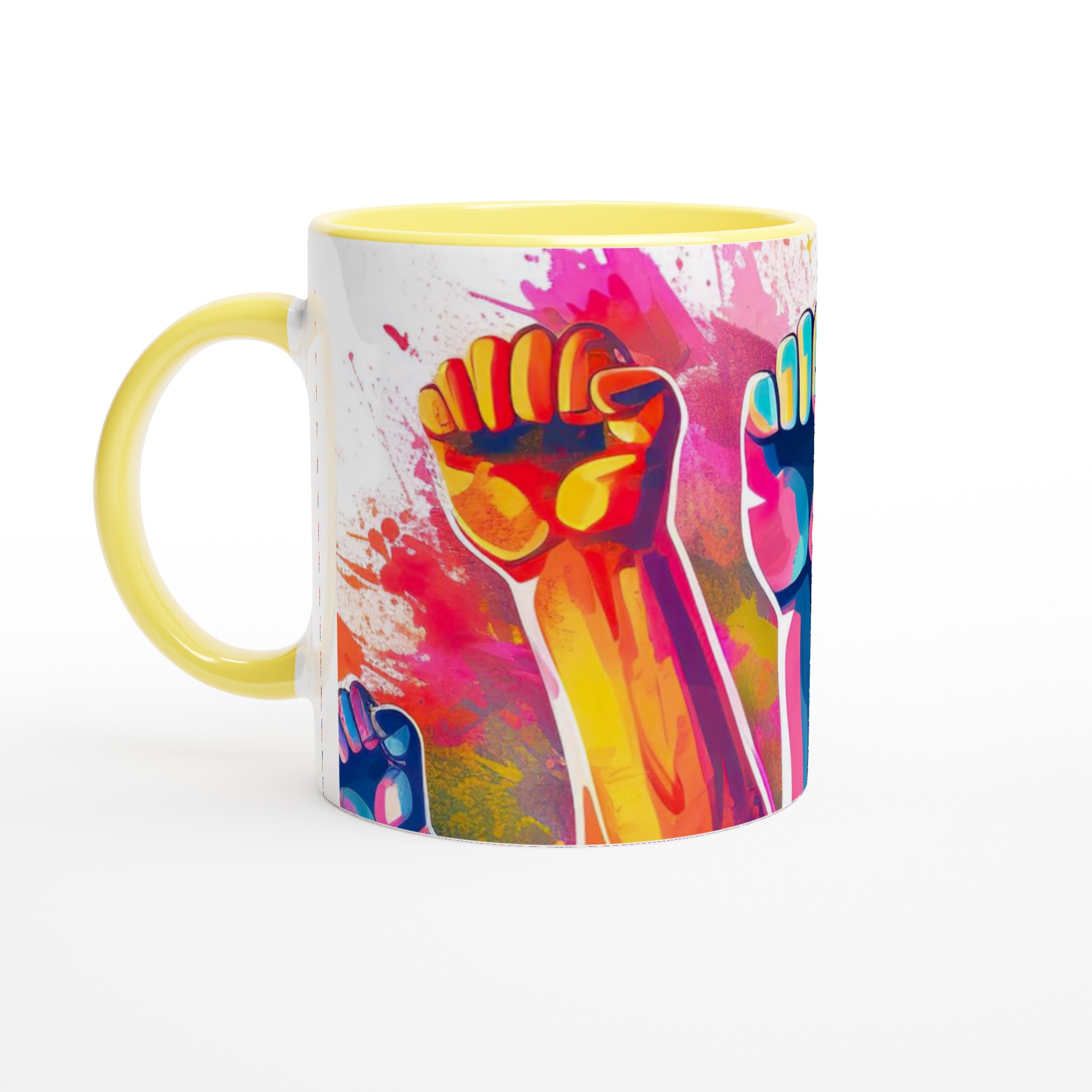 Vit 11oz keramisk mugg med färgstarka uttryck i valfri färg 3 e15df477-c77a-43cd-beb5-7f87d2450281