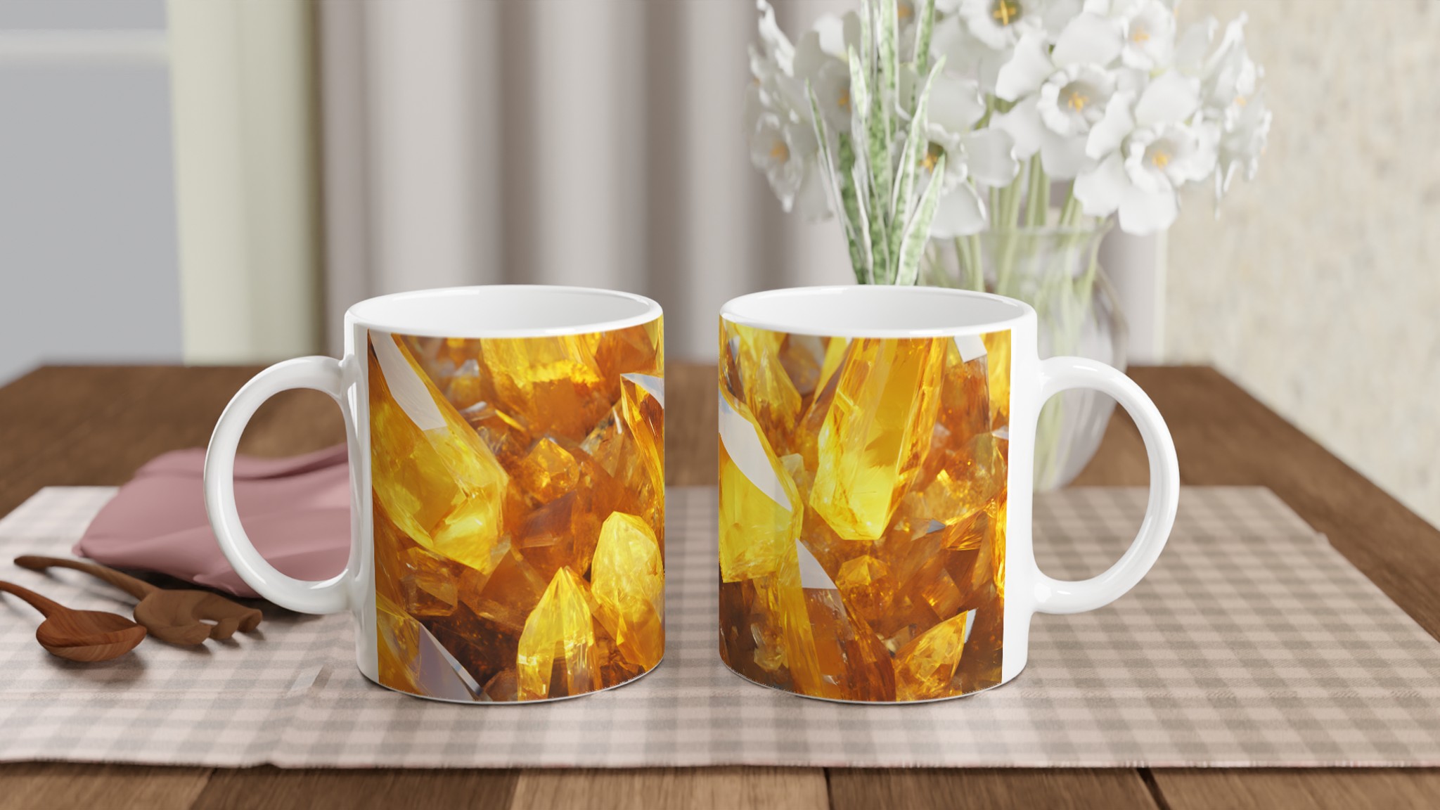 Glänsande Keramikmugg i Guldgult: 11 oz premiumdesign för din favoritdryck – Välj bland 7 klara färger! 10 e1bedfc6-7428-485e-b097-00120307784b