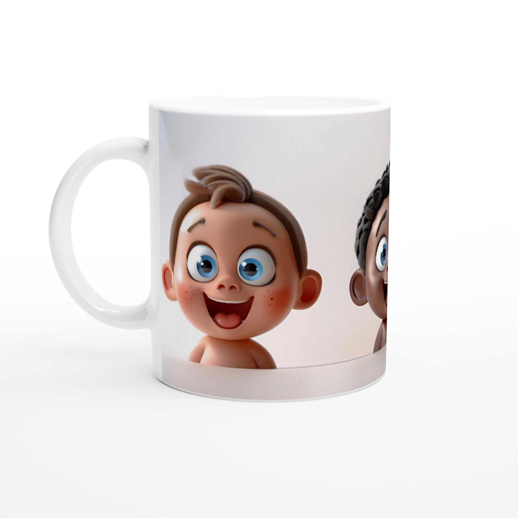 Lekfulla Bebisansikten 11oz Keramisk Mugg – Färgglad Design för Glada Stunder 1 e1c6ec59-a143-42c8-990d-ebfa1e6e1333