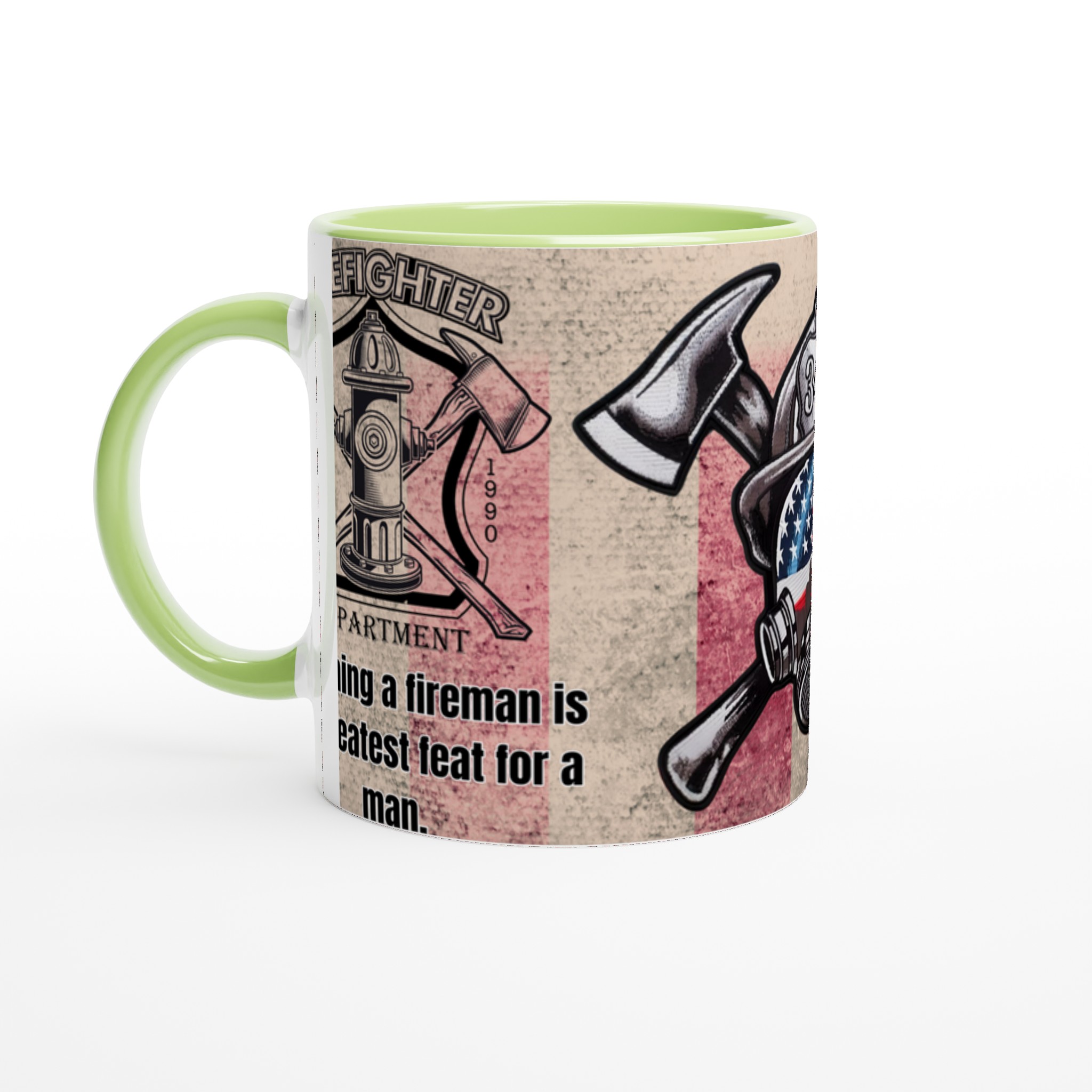 Vit 11oz keramisk mugg med eldsjäl-design – välj bland sju kraftfulla färger 7 e1ffb4a6-5ad2-4657-a281-542e25829942
