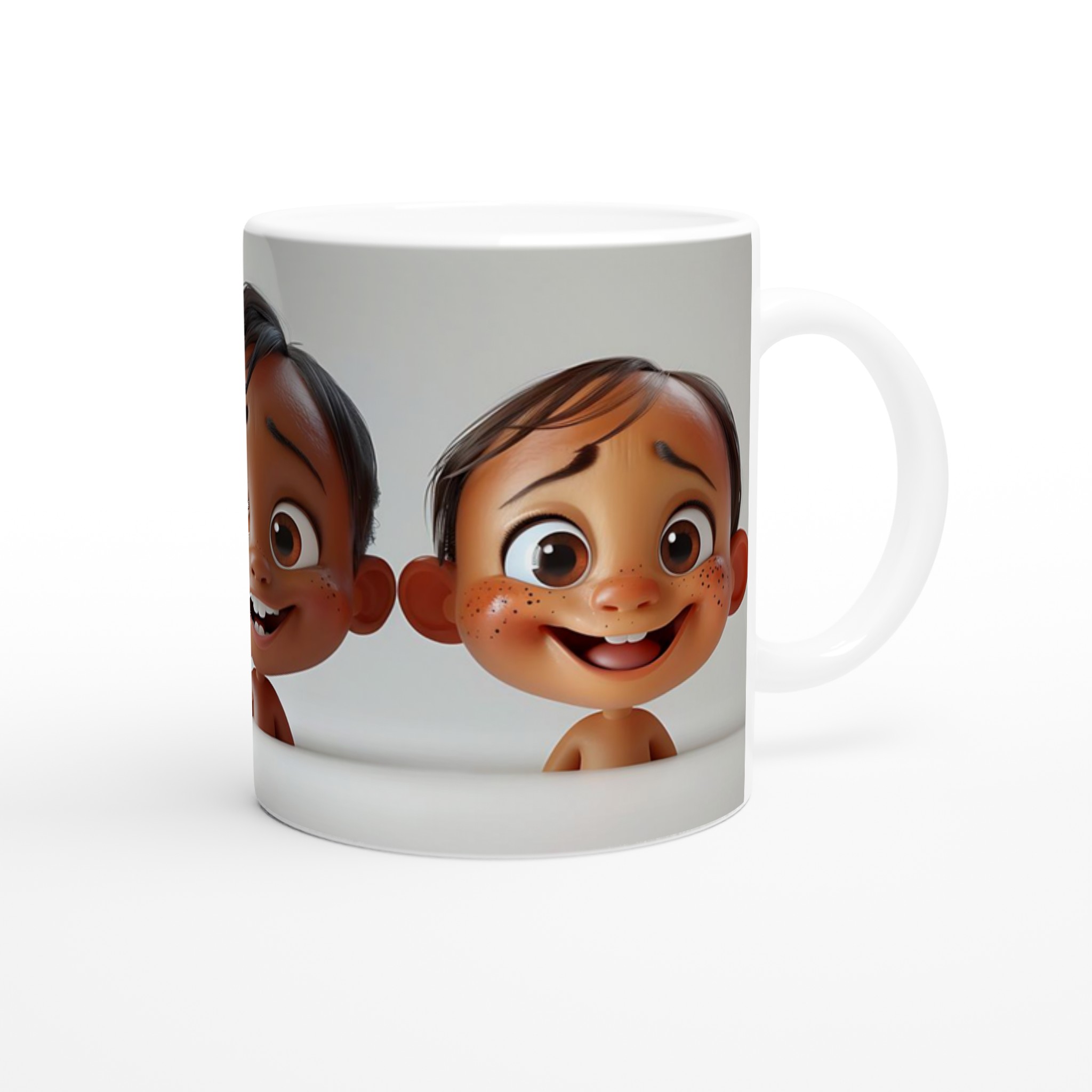 Glad Barngrupp 11oz Keramisk Mugg – Personlig design i ditt val av färg 9 e202e071-0164-4539-b9a3-6f68100657a5