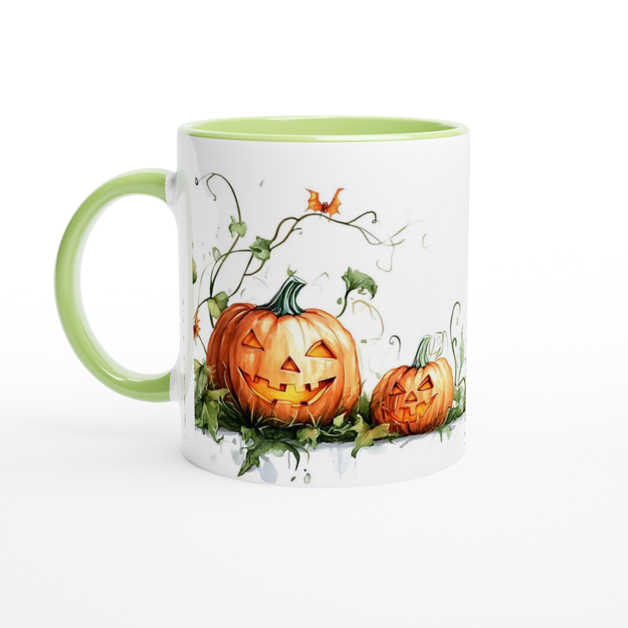 Bus eller godis! Klassisk Halloweenpumpa Mugg – Spöklikt charmig 11oz keramikmugg i ditt val av färg 7 e23fd0bb-040b-4659-aed4-c71285408f40