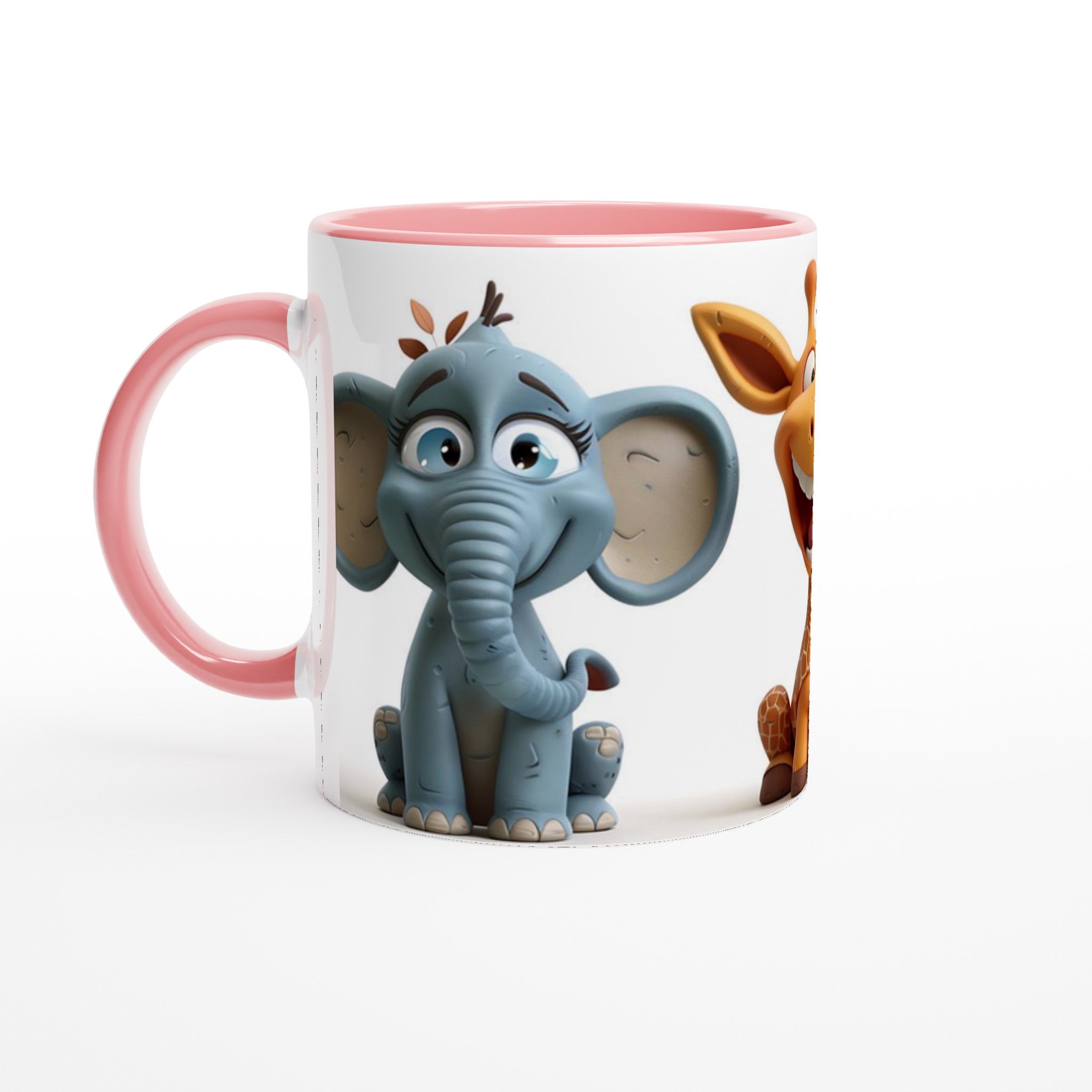 Söta Djurmotiv Mugg – Leende Giraffer & Elefant – Välj Bland 7 Keramiska Färger 6 e2493c35-04a2-4aa3-8dfc-cd9d418c5e90