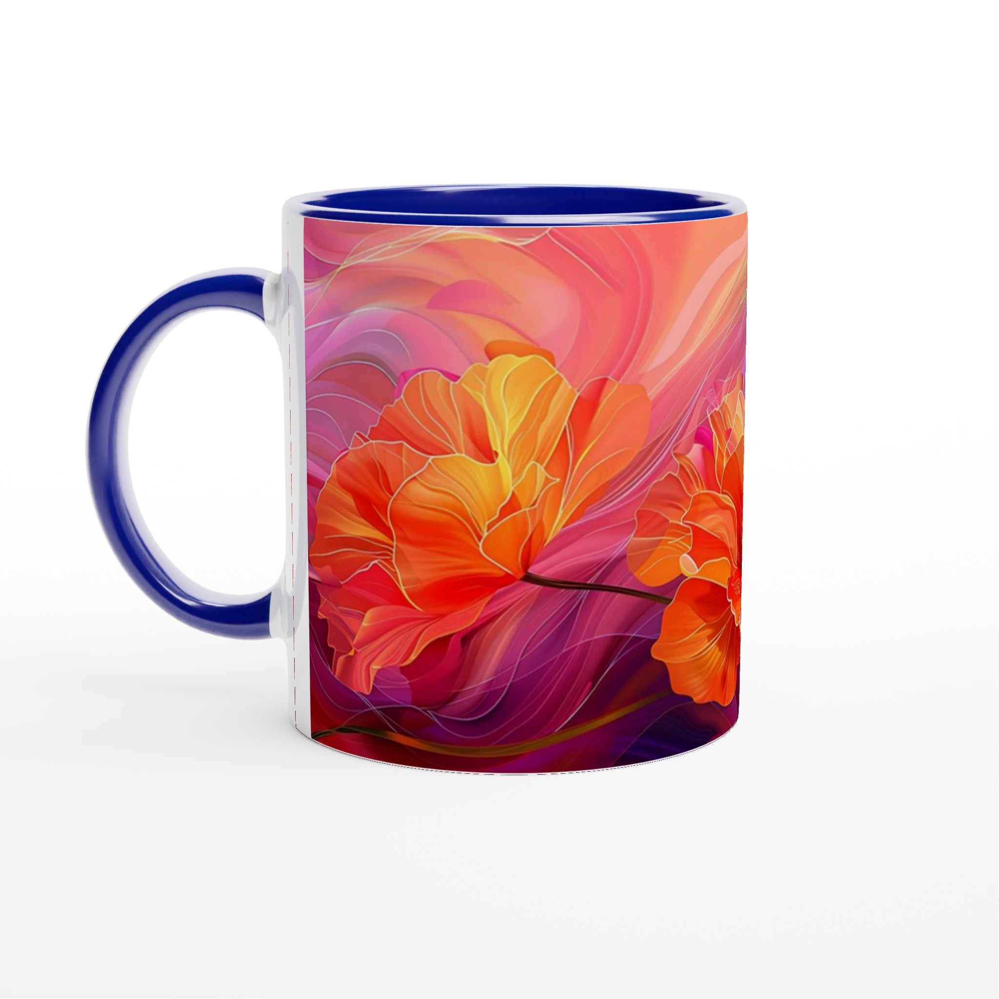 Abstrakt Blomster Keramikmugg – Konstnärlig Kaffekopp i Välj Din Färg! 2 e24c14bd-790e-4078-b7dd-2d9a0f09b71f
