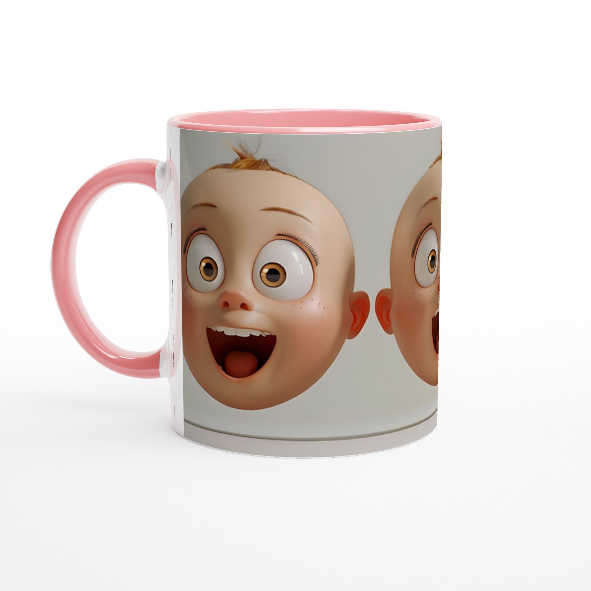 Förvånad Babyansikte Keramisk Mugg - Rolig Design i Flera Färger 6 e26861df-0aa1-410d-b63a-ce10db030f1e