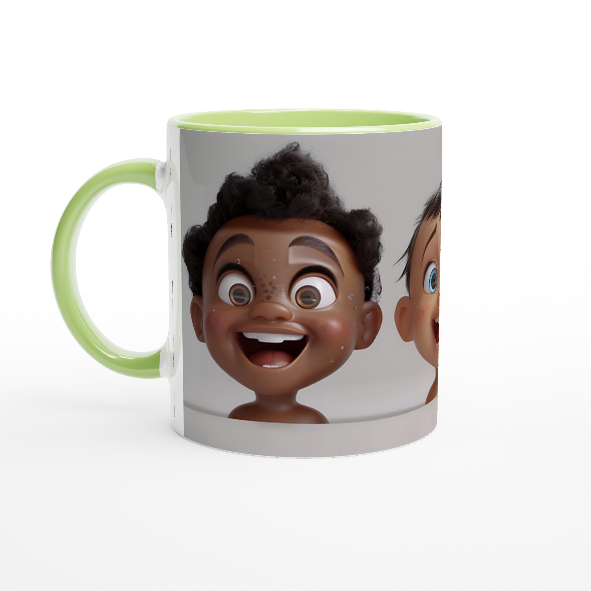 Glada Barn Ansikten 11oz Keramisk Mugg – Lys Upp Din Dag med Roliga Motiv & Färgglada Val! 7 e2760162-0f98-465b-93a4-6d97a318117d
