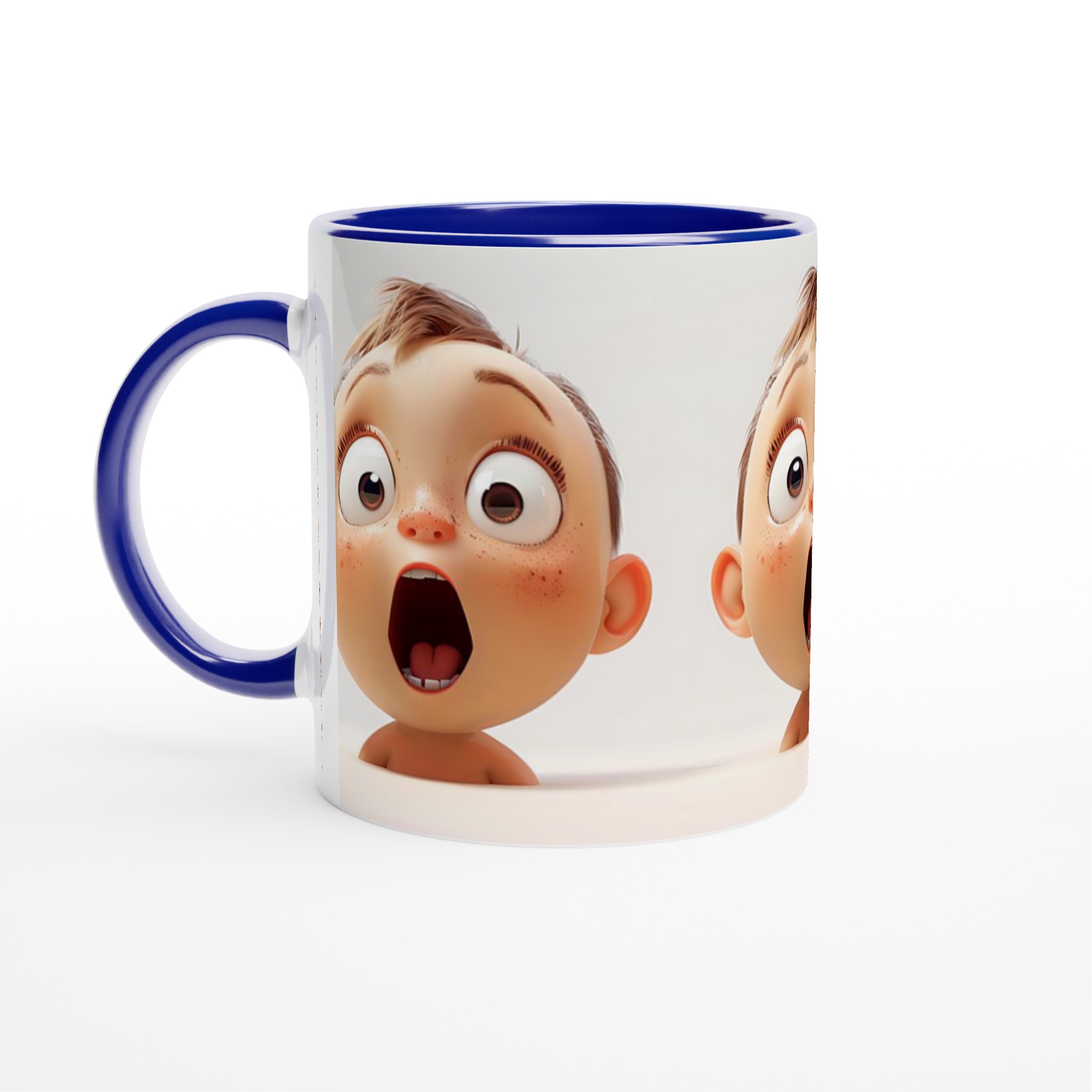 Förvånad Baby Ansikte Mugg - Charmig Keramisk Mugg för Varje Kaffestund 2 e30310e4-ffa4-4e8b-9ecb-405ba683fb33