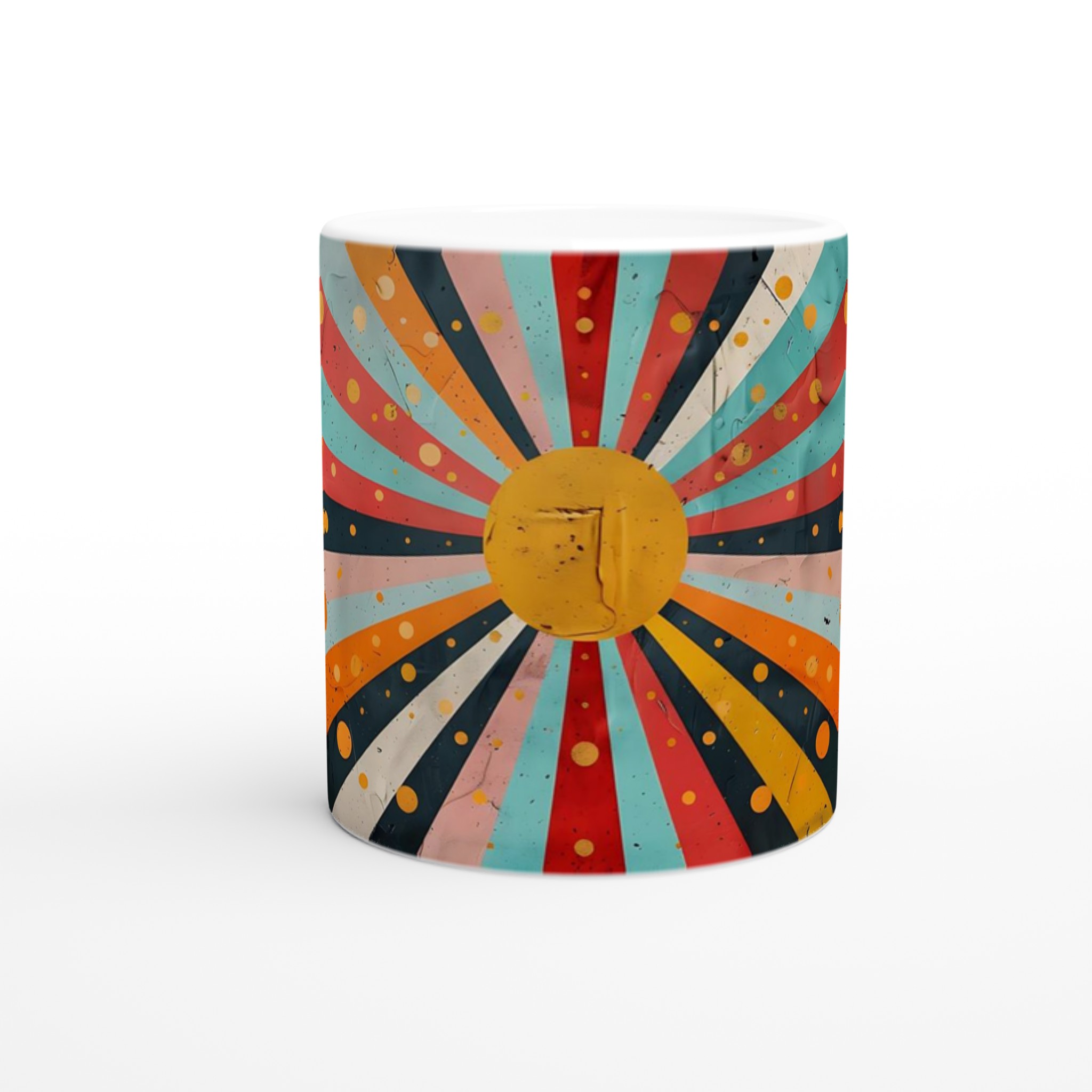 Retro Sunburst 11oz Keramikmugg – Din Dagliga Dos av Glädje i Valfri Färg! 8 e3768a0a-df83-495a-b5c9-54a16871ae8c