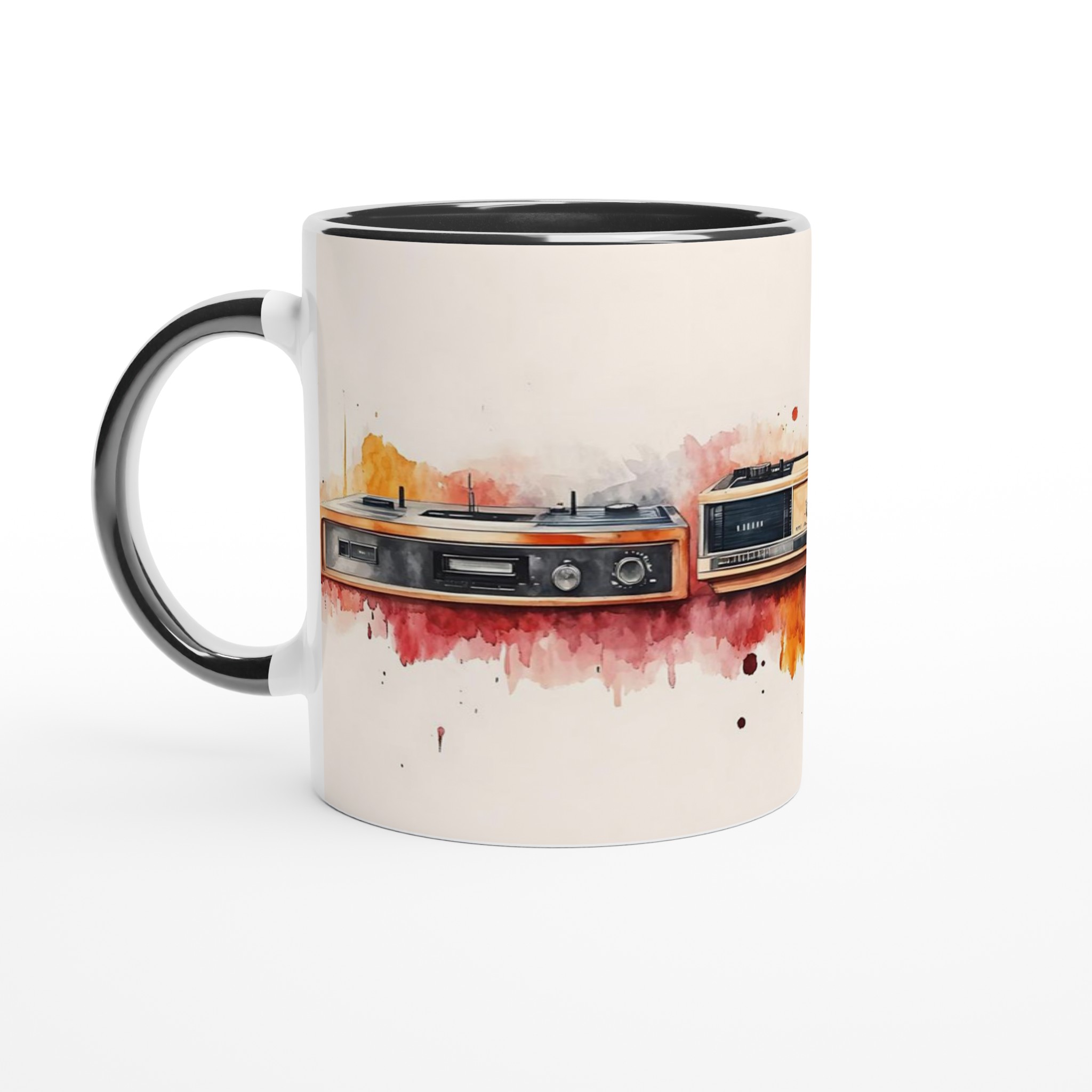Retro Tech Fusion – Akvarell Keramikmugg 11oz: Välj din färg! 4 e37b0d75-5ec0-46f6-a3d4-d7abc98f5d91