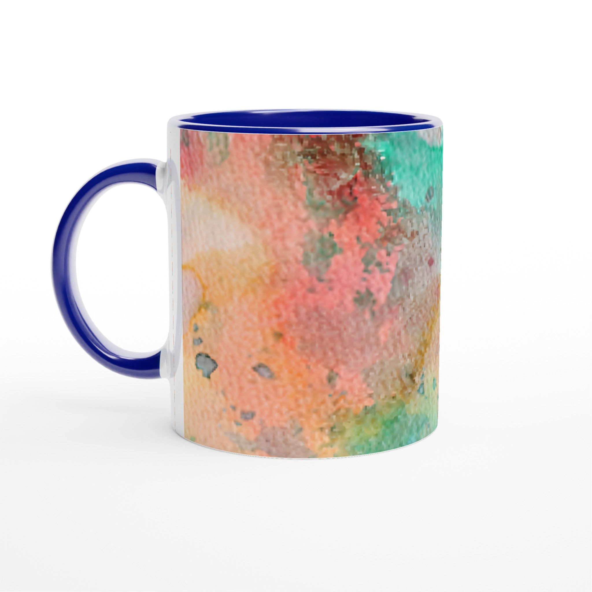 Abstrakt Akvarell Mugg – Färgglad 11oz Keramikmugg i ditt val av 7 nyanser 2 e386bcd7-5eb9-4e96-9cc0-571d3a99d6d7
