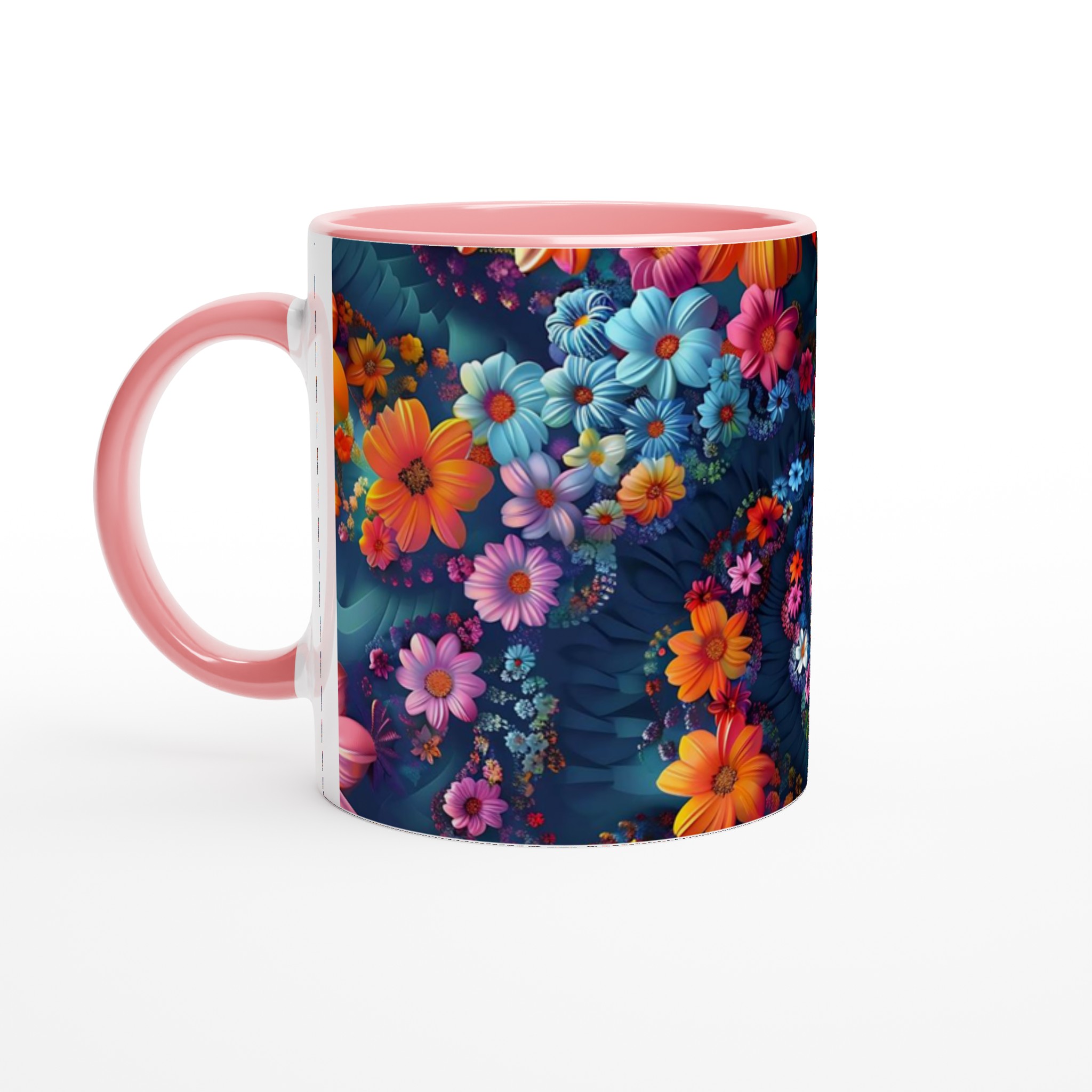 Färgexplosion: 11oz Keramisk Mugg med Livfullt Blomstertryck – Välj bland 7 Strålande Färger! 6 e3ca99f6-bd1a-42da-b060-aad7e68ca0f8