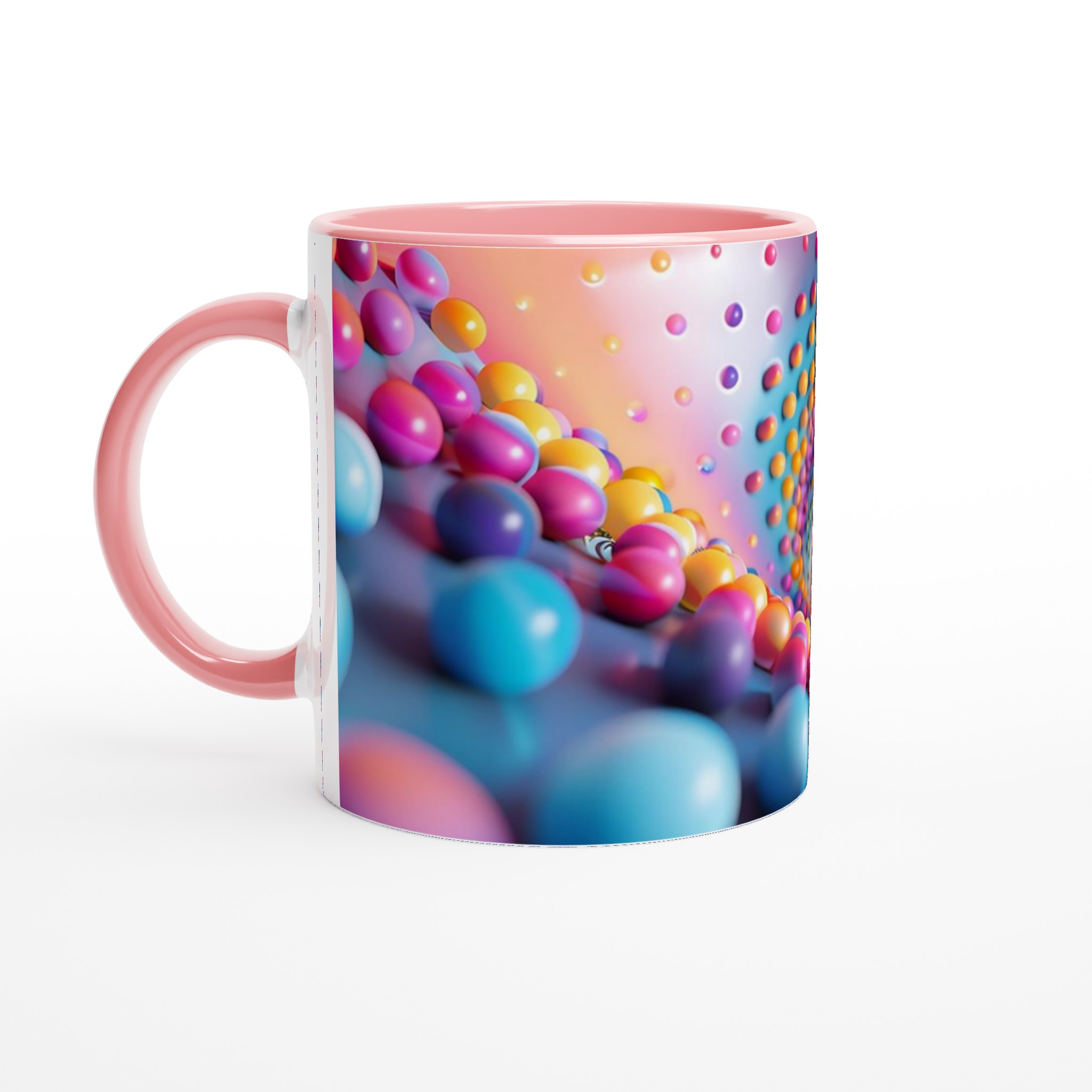 Färgglad 11oz Keramisk Mugg – Hypnotisk Design i Vibranta Nyanser 6 e3cdba60-1b2b-473a-a85e-2851e2c1a9a5
