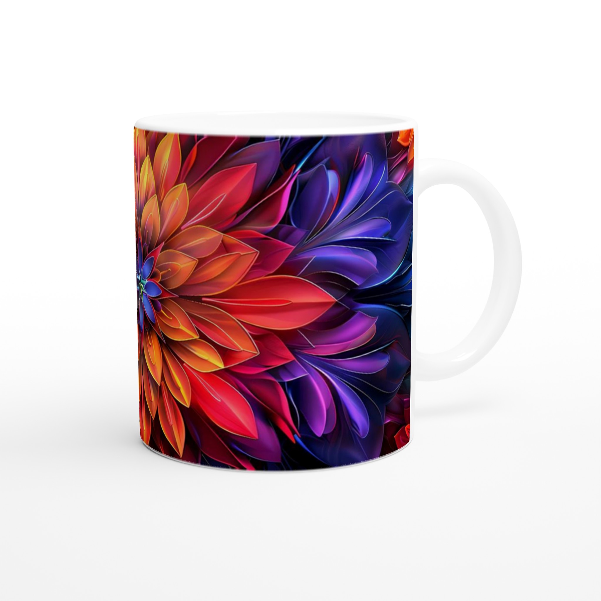 Abstrakt Mandala Keramikmugg - 11oz, Levande Färger & Designval 9 e3e02a69-49bf-4881-89f4-b1f4fcafea01