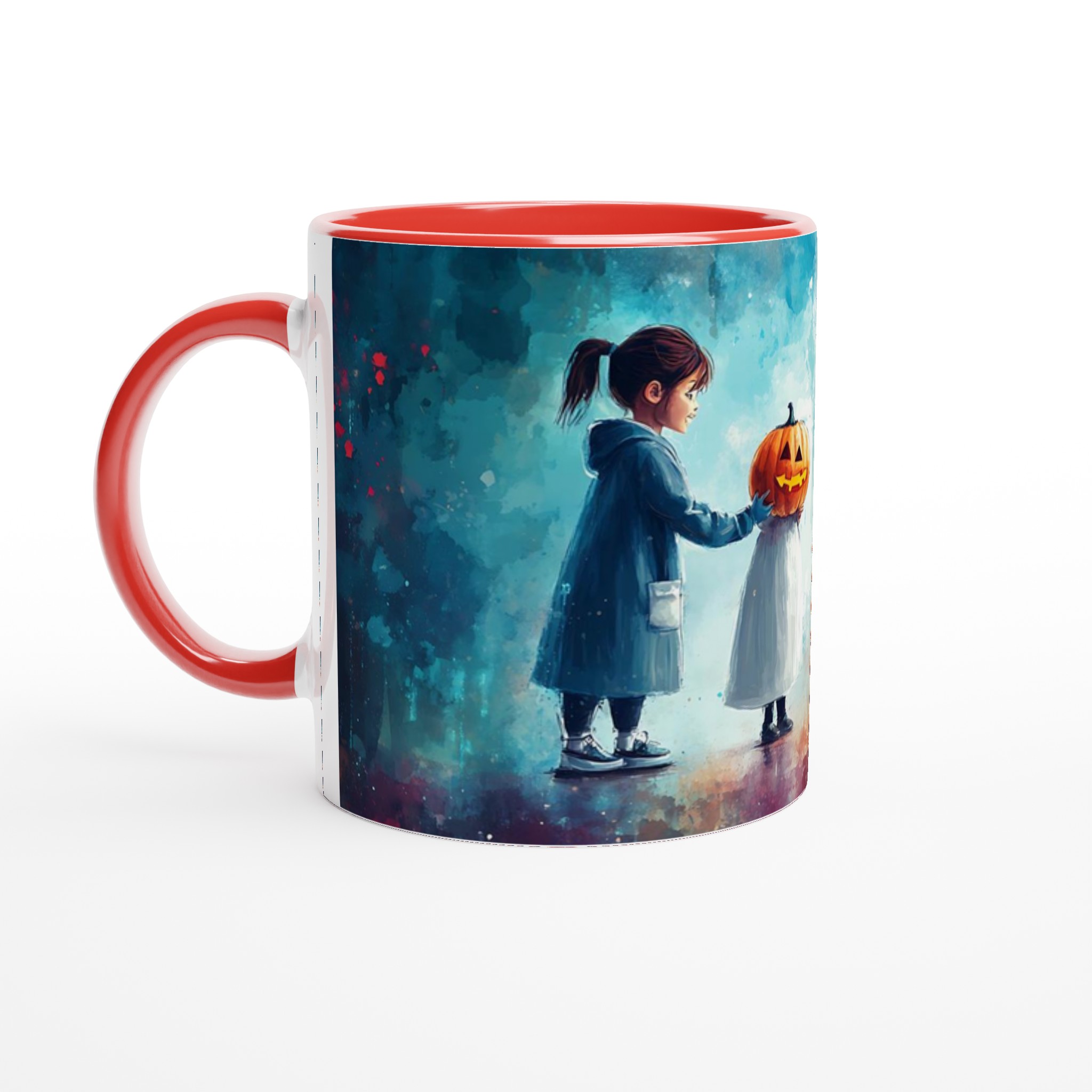 Magisk Halloween-mugg: Barn & Ljuslyktor – 11oz keramik för mysiga stunder 5 e3f30cf7-5e79-455c-87f2-bfcd7f976e3e