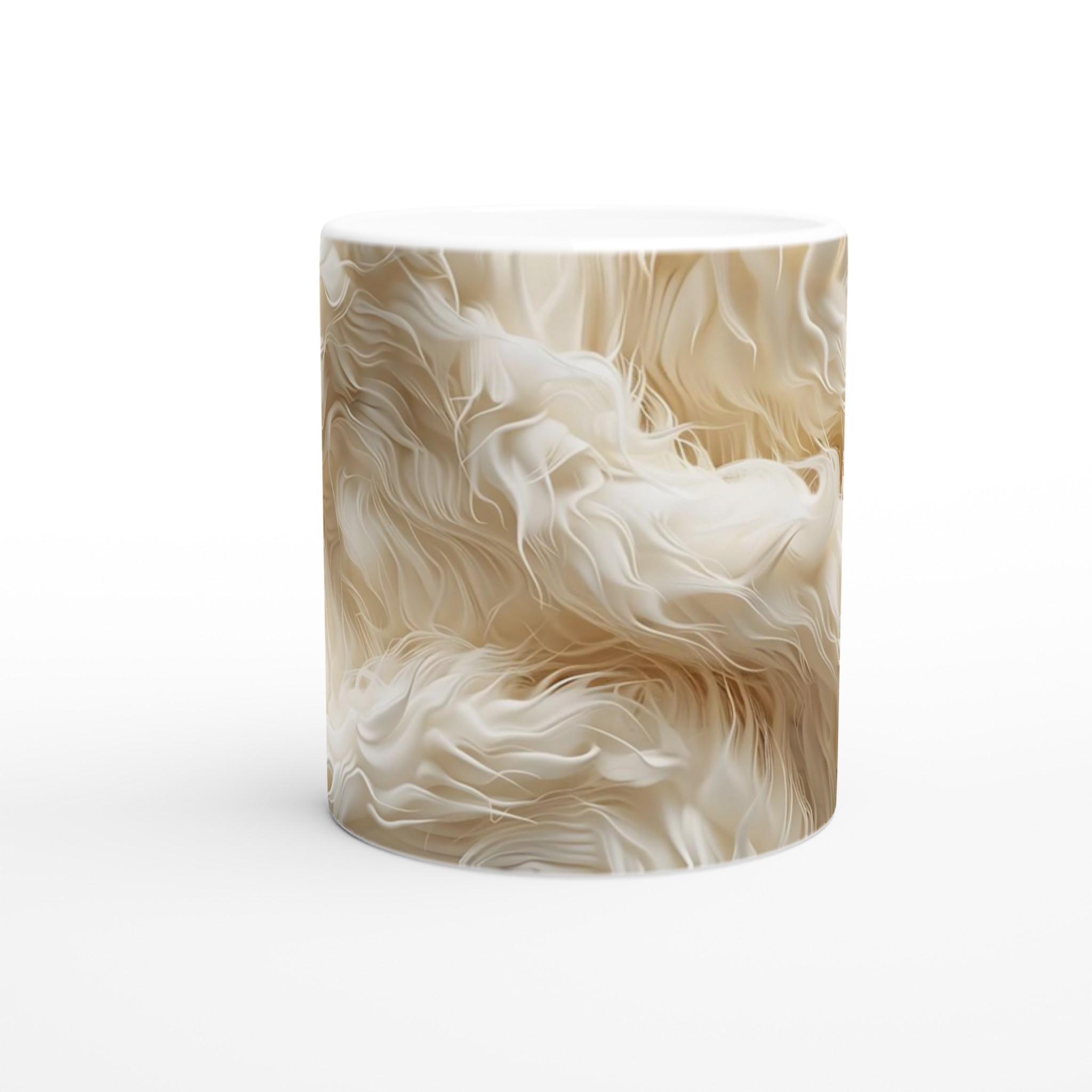 Abstrakt Krämvit Konstnärlig Keramikmugg - 11oz, Vågor & Virvlar, Välj Bland Flera Färger 8 e418955d-2e78-4903-a05d-e9d2876a2b39