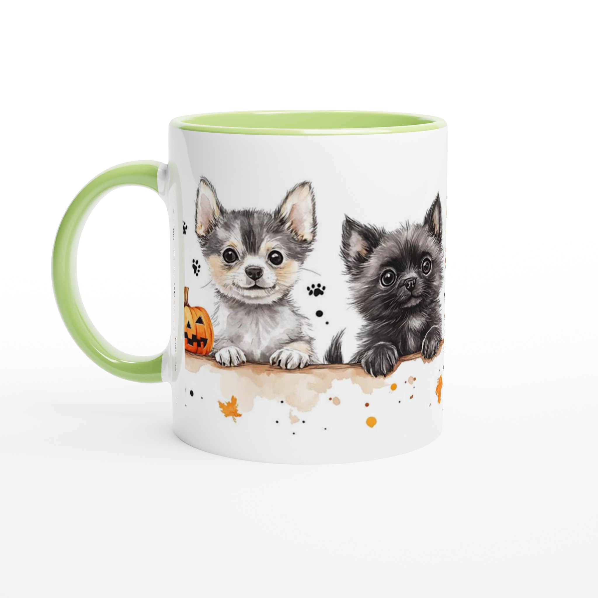 Charmiga Chihuahua-valpar Halloween Mugg – 11 oz keramik i flera färger 7 e4250b3c-e1a9-47a4-93e0-c3276077fd02