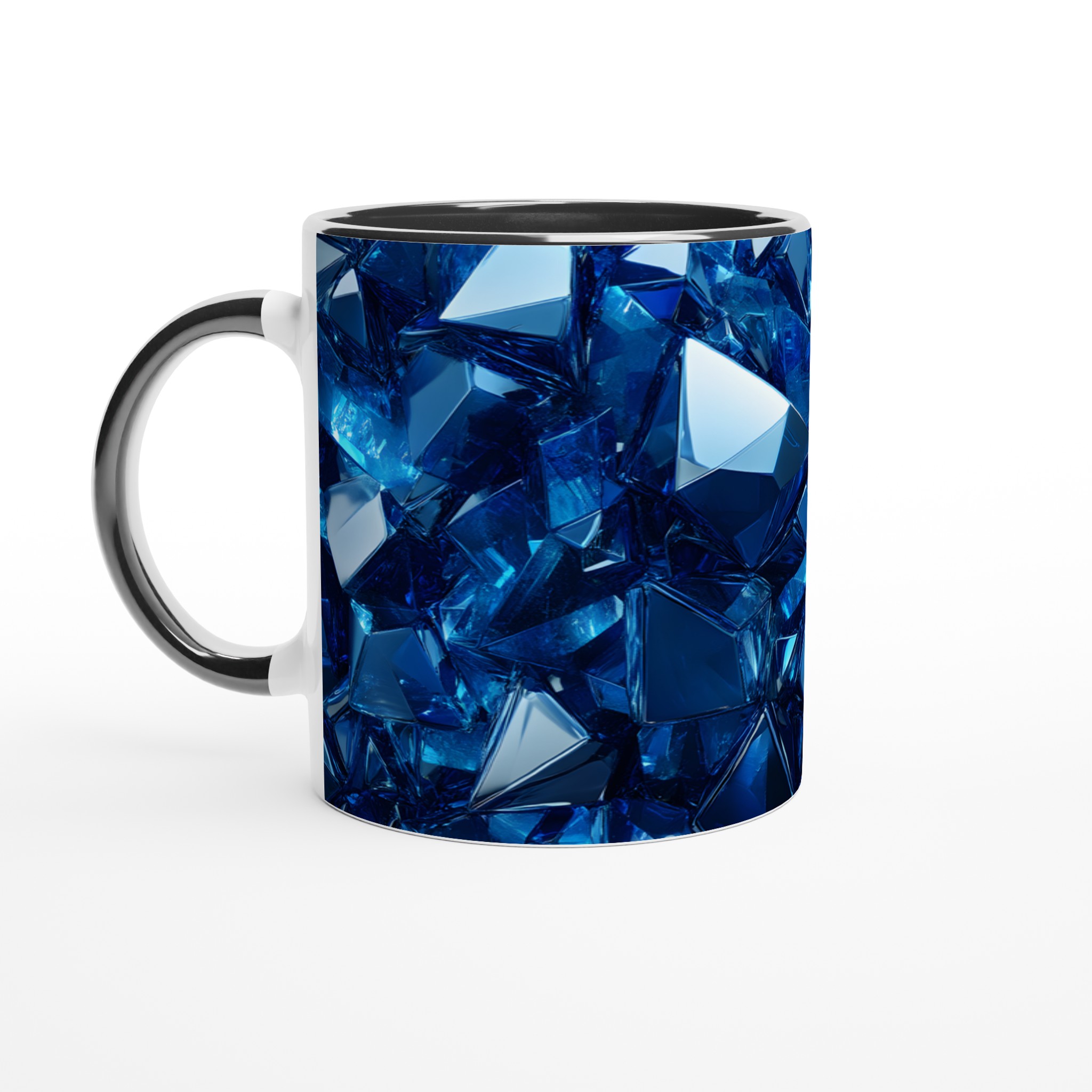 Glänsande Blå Iskristall 11oz Keramisk Mugg – Geometrisk Design för Din Favoritdryck 4 e431dec4-3fd1-48cf-bd65-c9dd43edbe9f