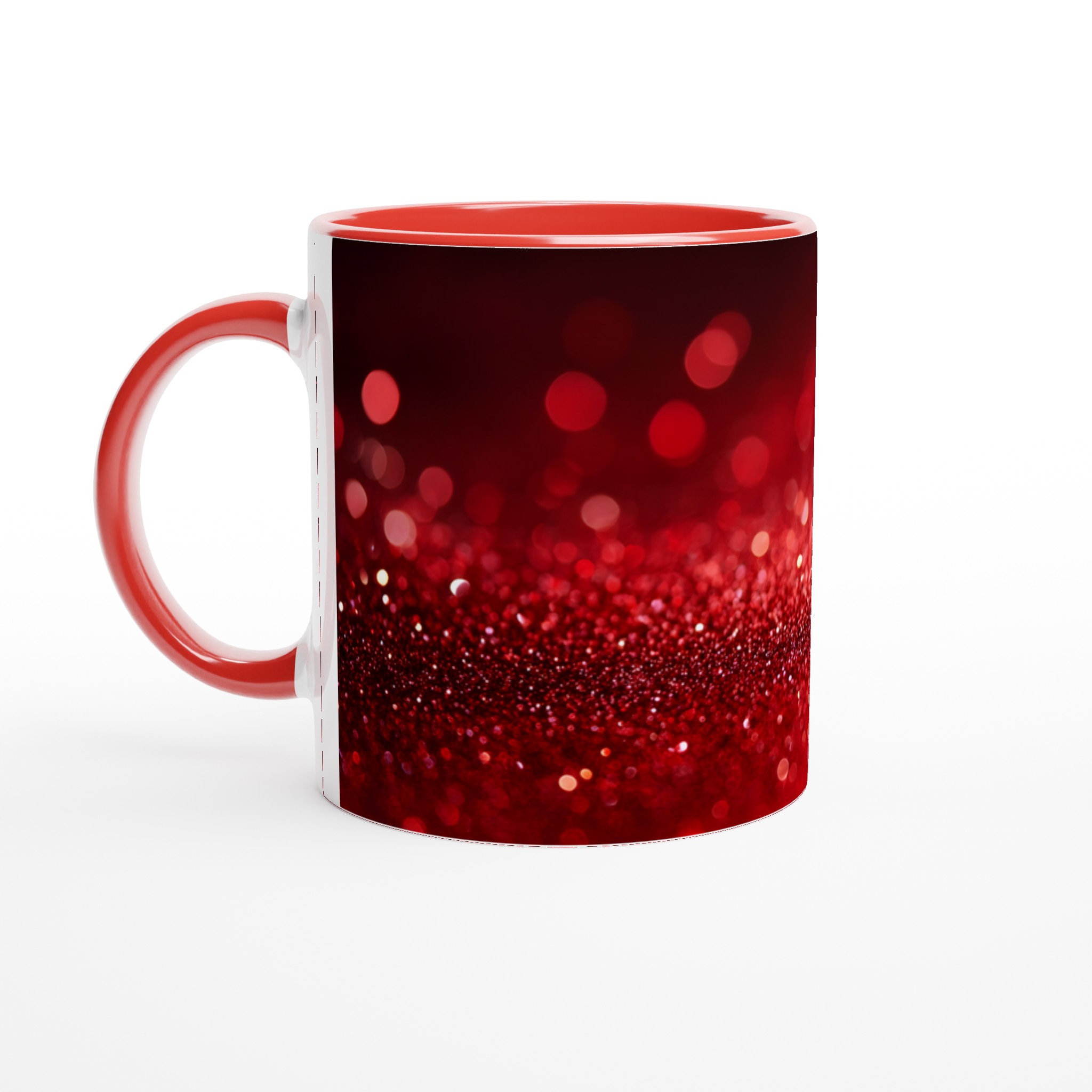 Glittrande Röd Keramisk Mugg – 11 oz För Din Vardagslyx i Valfri Färg 5 e4610a8c-3fe3-4ebd-beab-e21138e166de