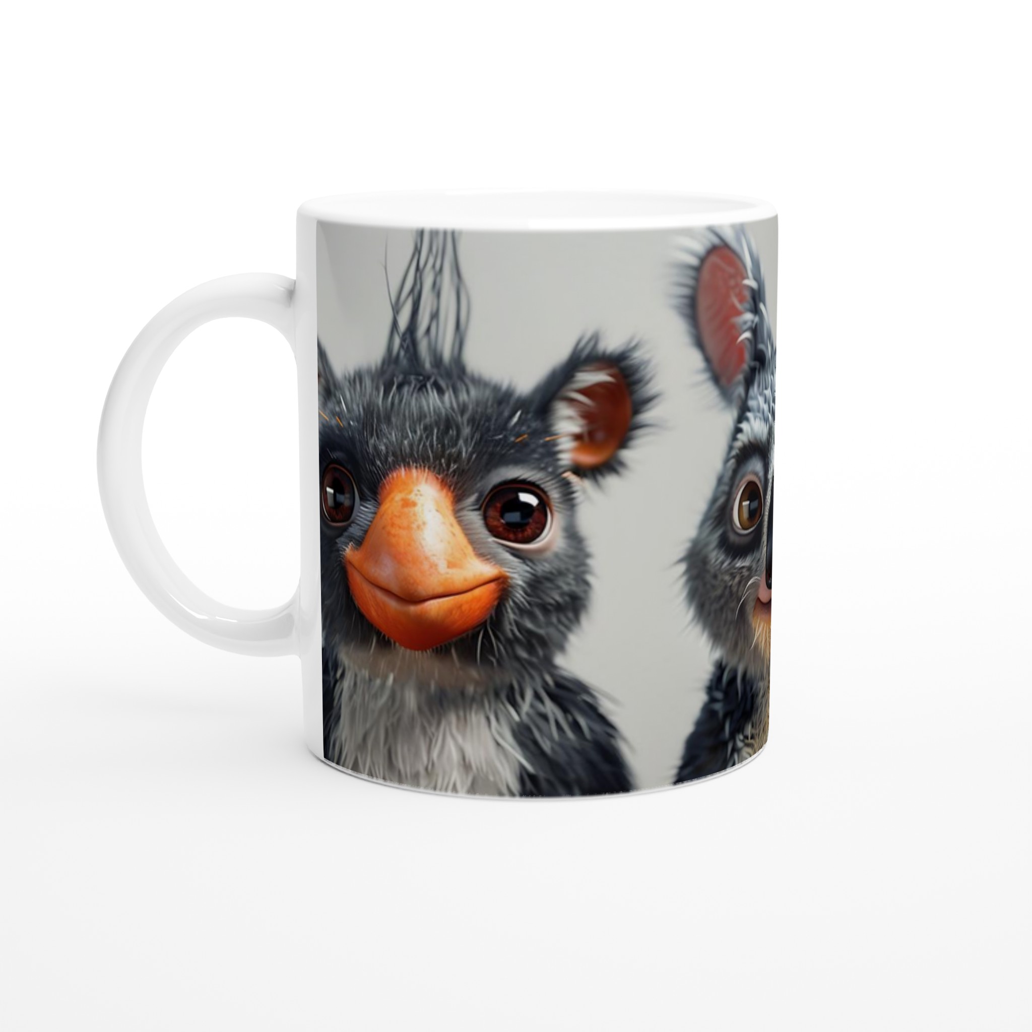 Söta och Fuzziga Djur Mugg – 11 oz Keramisk Kaffemugg i Ditt Val av Färg 1 e4748562-8129-4c6a-86aa-b7e9e53a0db0