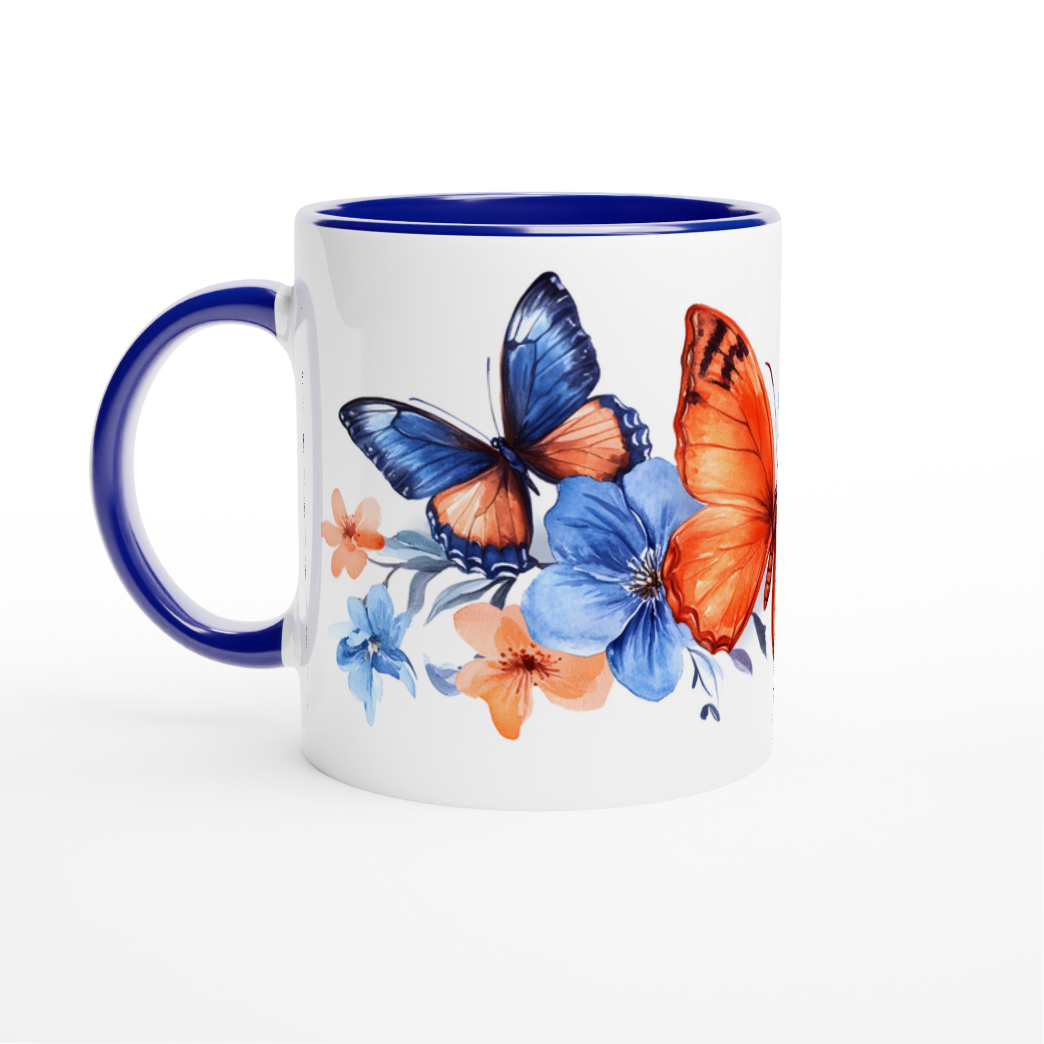 Fjärilsdröm Keramikmugg - Akvarellblommor & Levande Färger i Ditt Val av Mugfärg 2 e48c0b58-de1c-49fc-880e-40414db006a1