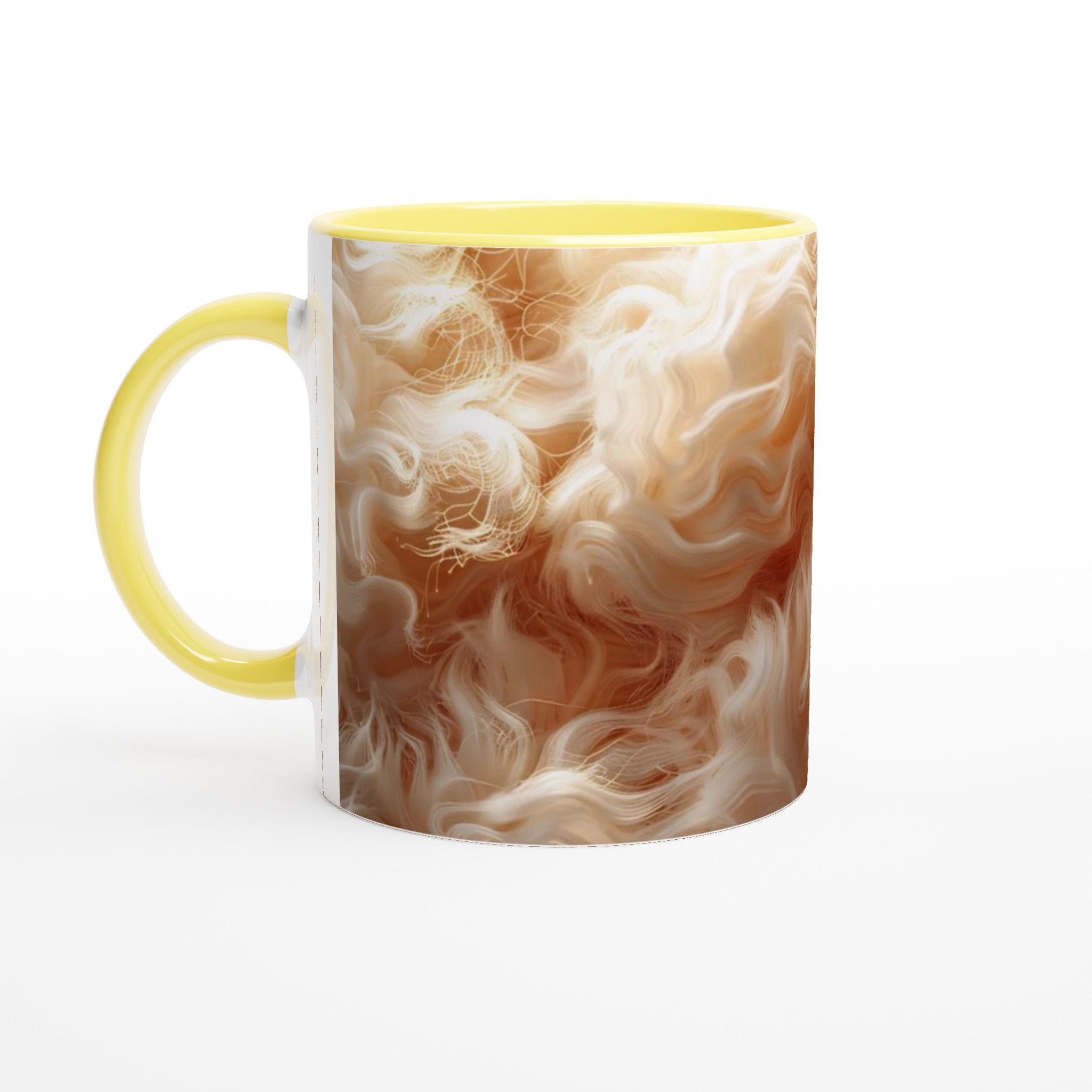 Abstrakt Krämvit Keramikmugg - 11oz, Välj din Favoritfärg 3 e4914170-830e-4cf7-8a52-04f660e512dd
