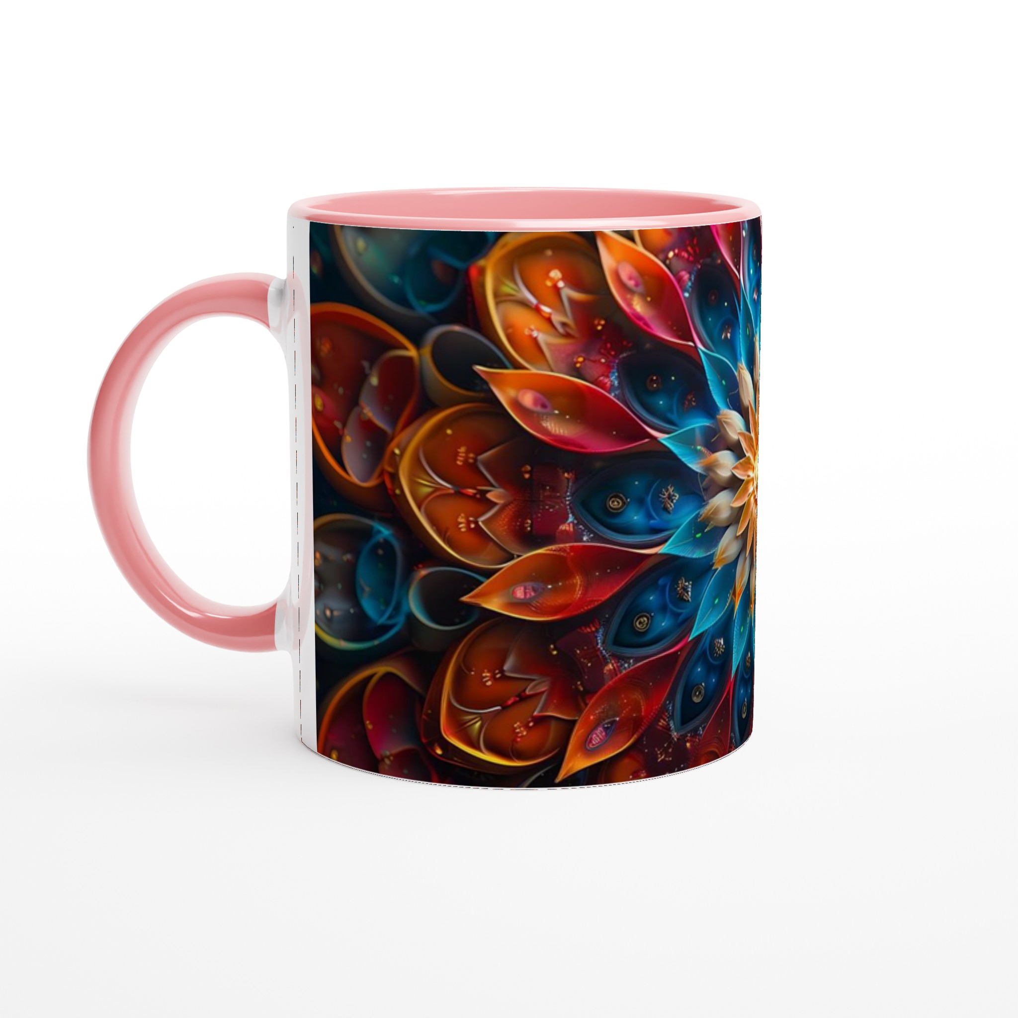 Abstrakt Mandala Keramikmugg - Livfull Design i Blått & Orange, Välj din favoritfärg! 6 e4c49bd9-09a5-4620-a133-4996d134033d