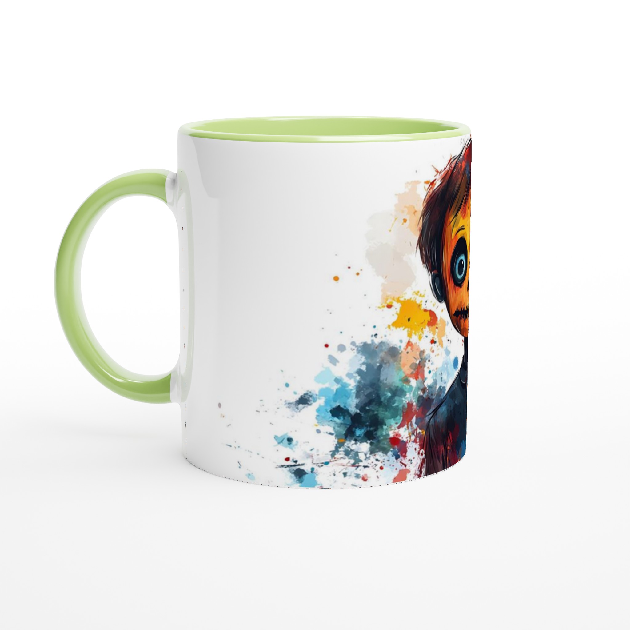 Unik Akvarell Skräckfigur Keramisk Mugg - Färgglad Skräck Konst för Kaffeälskare, Välj Din Färg! 7 e50b5edb-803f-4561-bf0a-58be011578ce