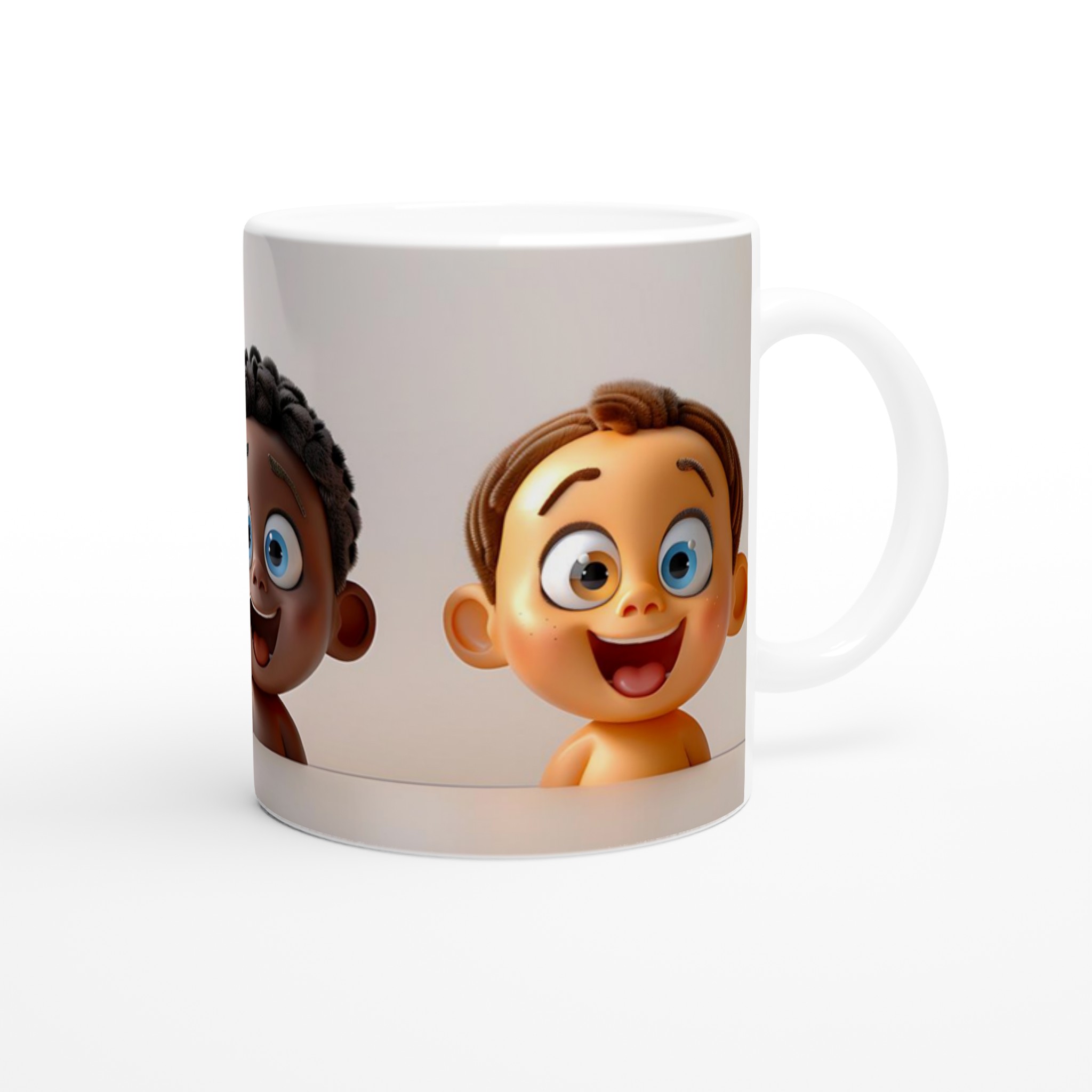 Lekfulla Bebisansikten 11oz Keramisk Mugg – Färgglad Design för Glada Stunder 9 e5451530-6488-48dd-bc9b-36f8bdae2bca